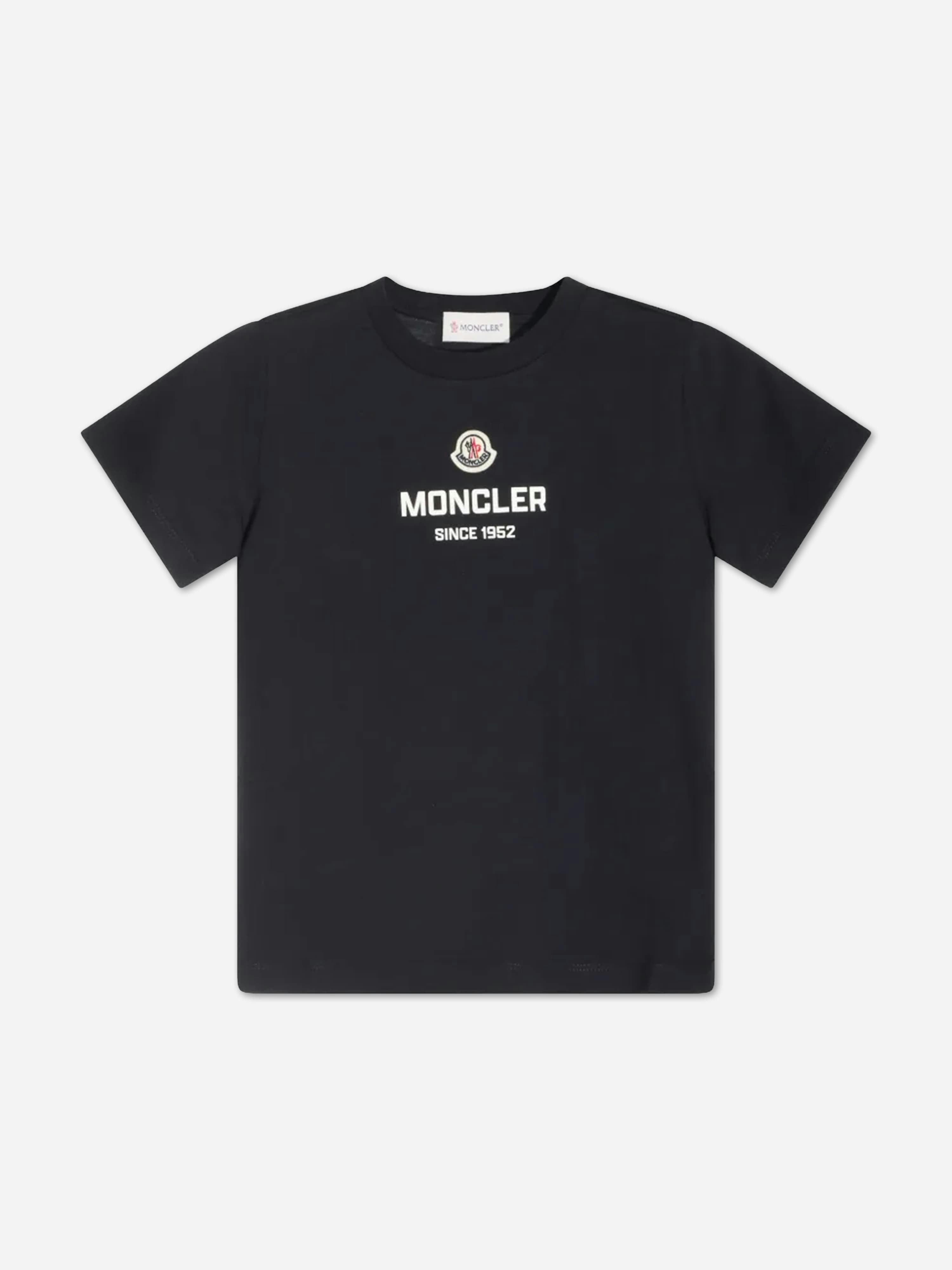 Moncler Enfant Boys Logo T-Shirt In Navy - Navy - 6 Yrs