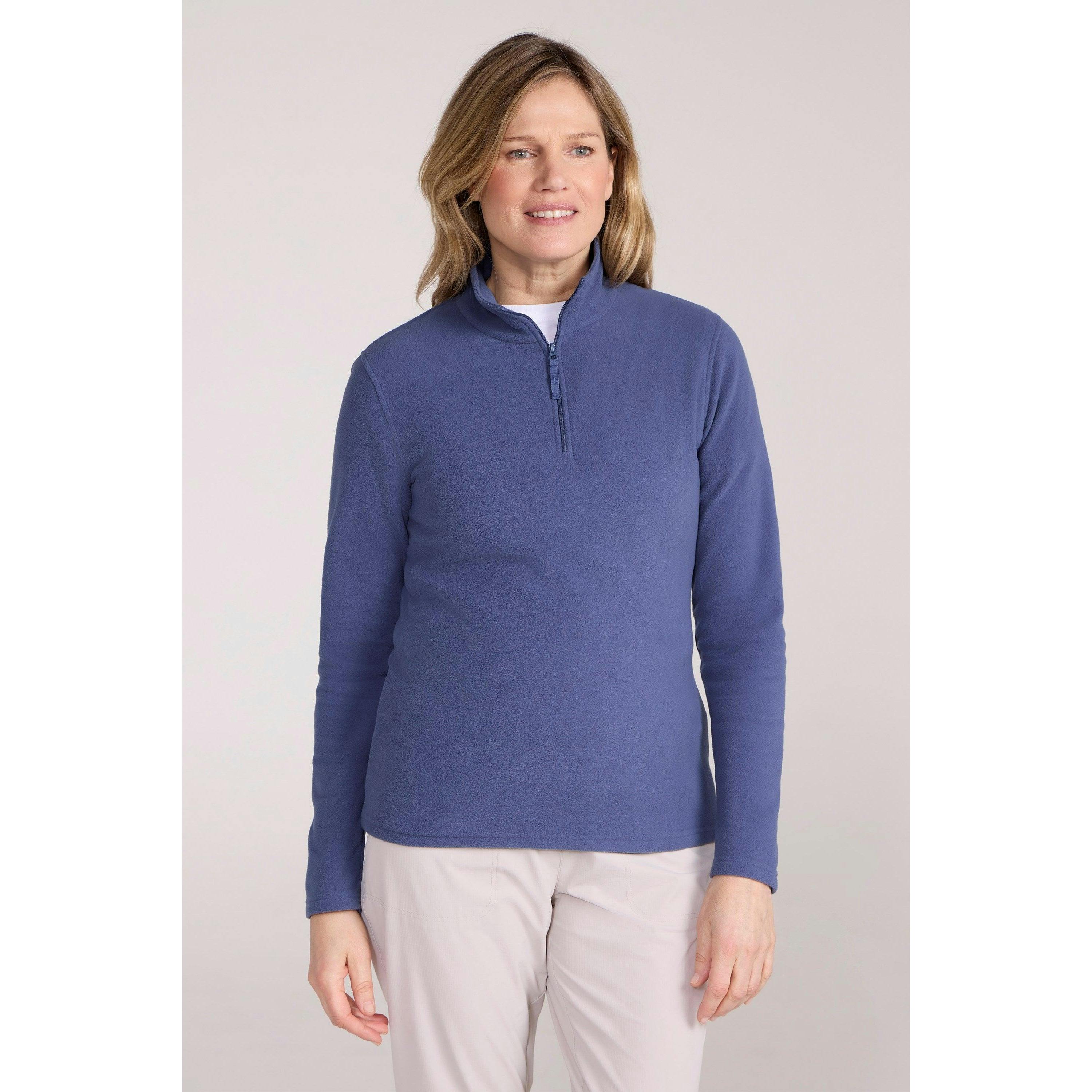 Mountain Warehouse Women's Indigo Camber Ii Fleece Top - Xxs - 100% Polyester