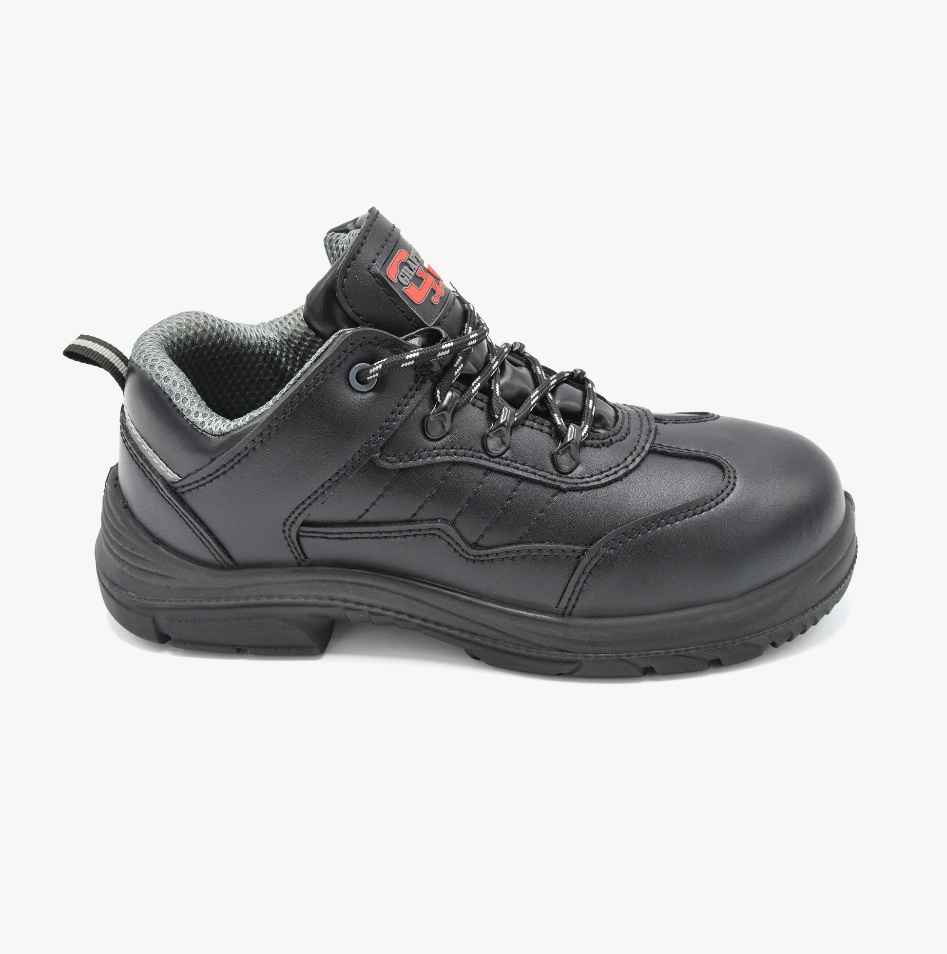 Grafters Men's Black M303a Super Wide Safety Trainers - Uk 9