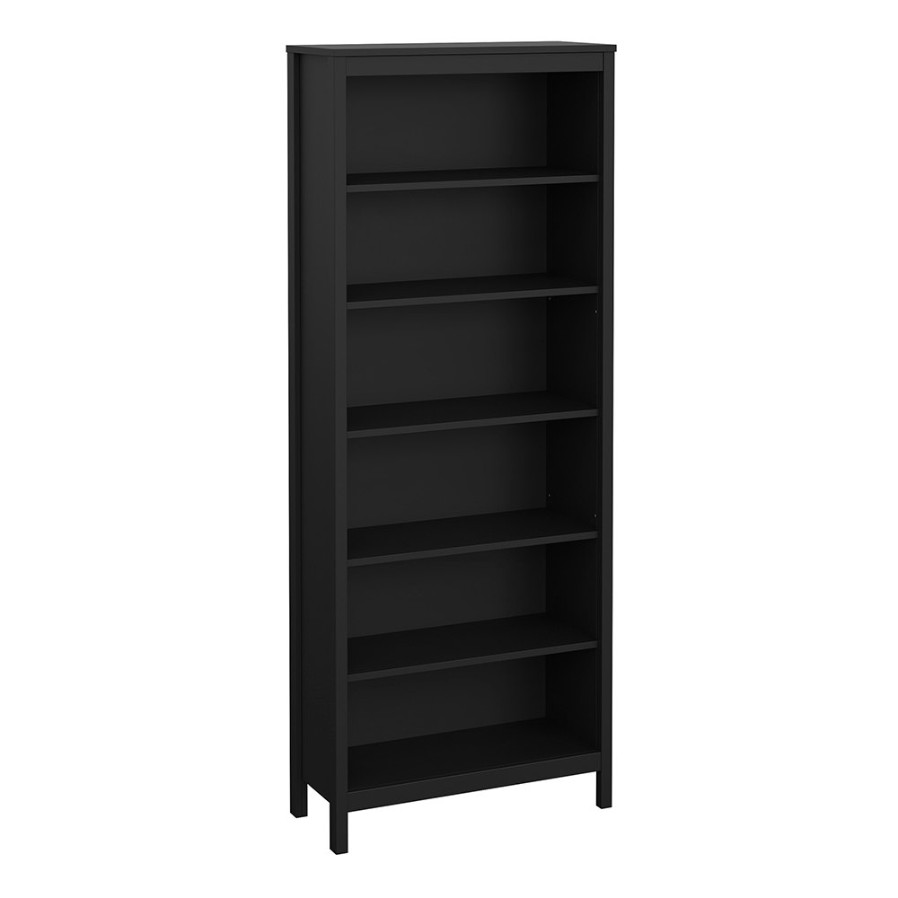 Furniture To Go Black Madrid Bookcase In Matt - Wood - 1