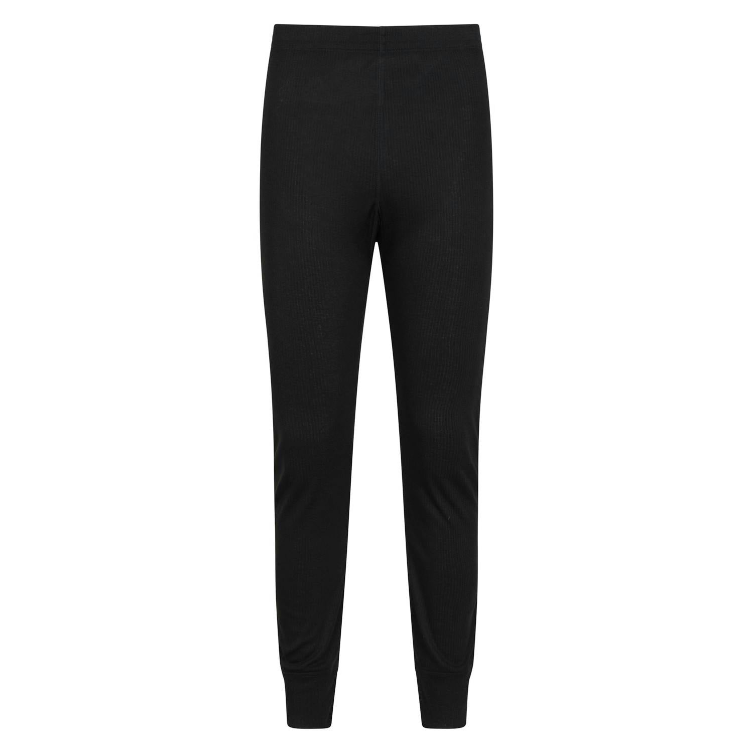 Mountain Warehouse Men's Black Talus Base Layer Bottoms - Xxs - 100% Polyester