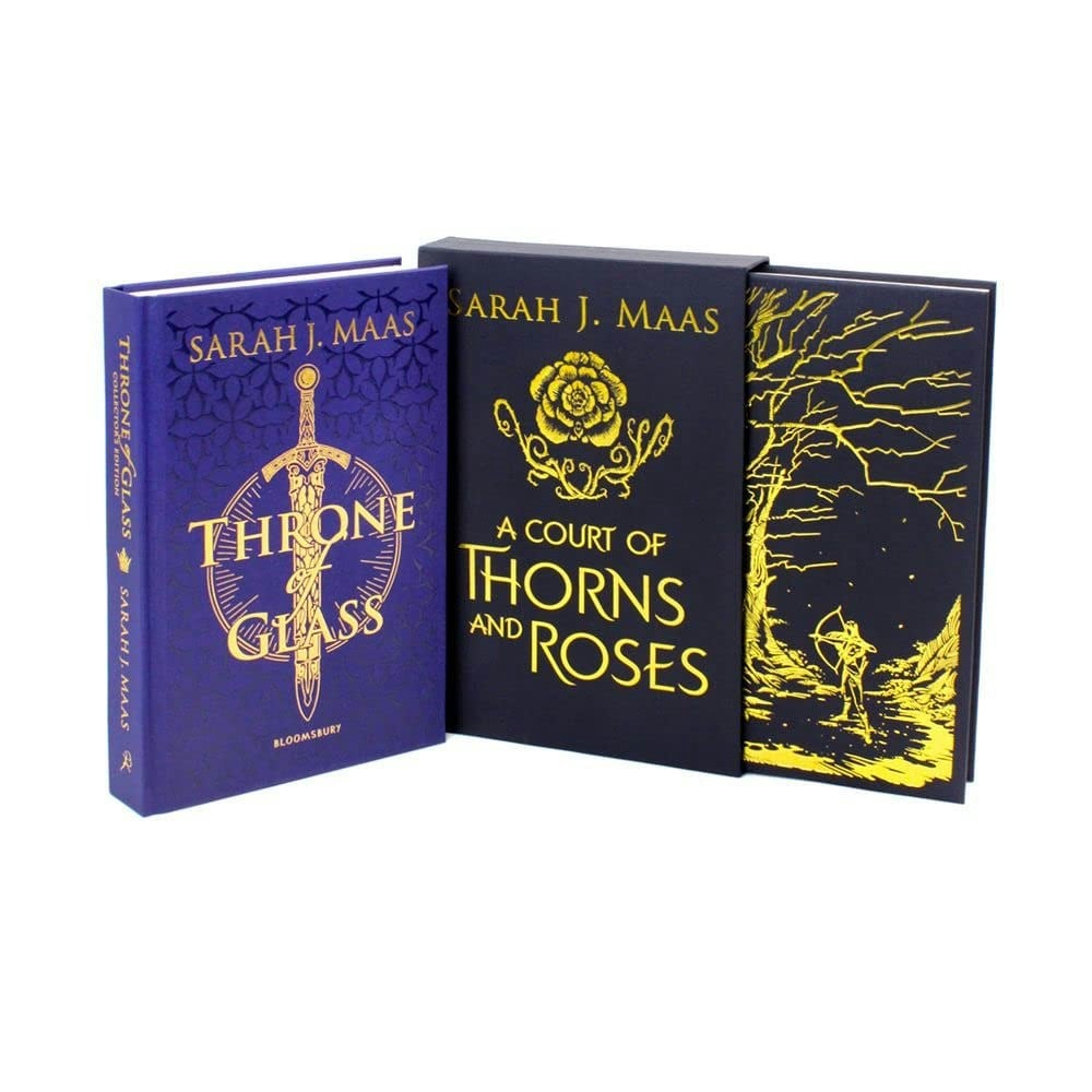 Bloomsbury Publishing Sarah J Maas Collectors Edition 2 Book Set (Throne Of Glass, A Court Of Thorns And Roses)
