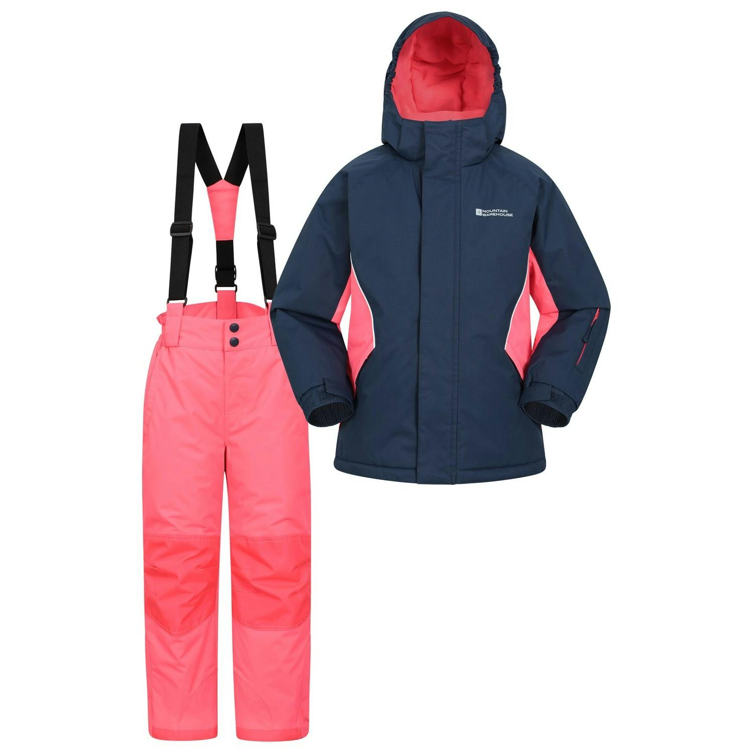 Mountain Warehouse Dark/Blue Childrens/Kids Ski Jacket & Trousers Set - 9-10 Years - 100% Polyester