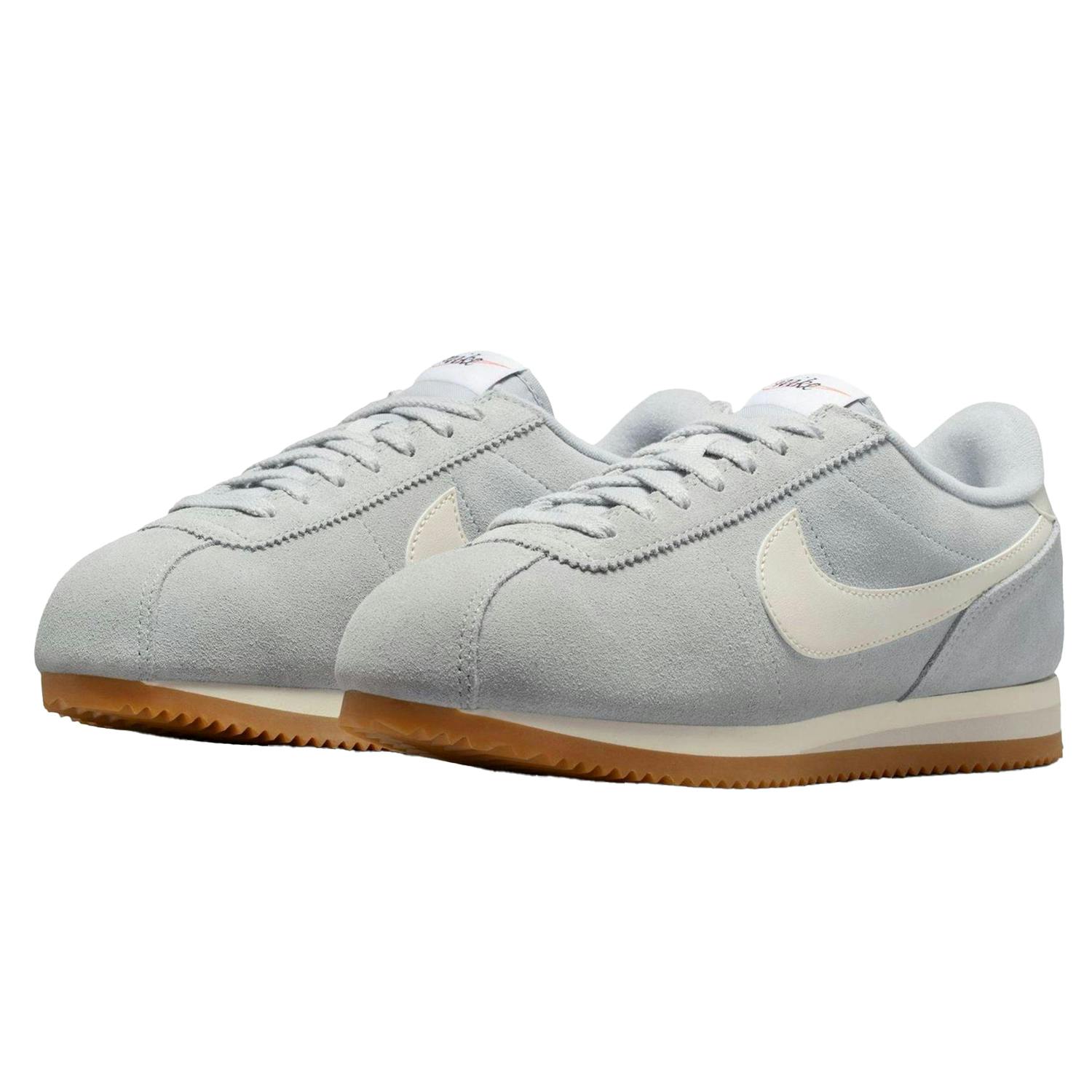 Nike Women's Grey / Cortez Suede Trainers - Smoke - 7 Uk - Smoke - 100% Mixed