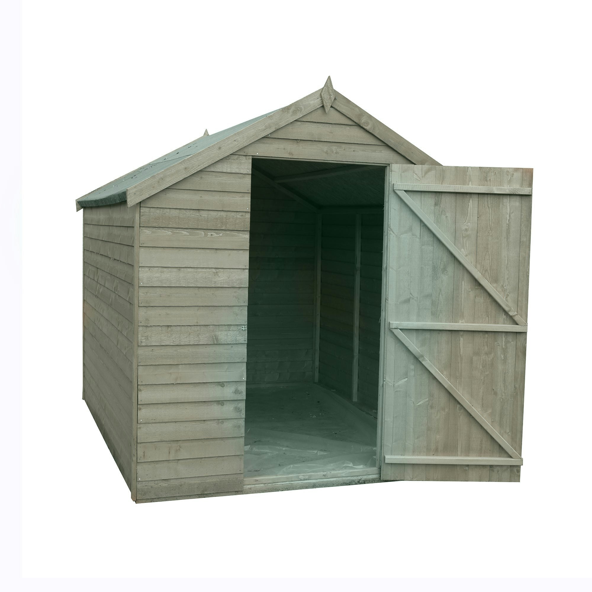Rackhams Overlap 7X5 Value Pressure Treated Storage Shed