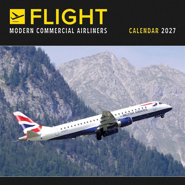 Carousel Worldwide Flight Modern Commercial Airliners 2027 Square Wall Calendar, 12-Month Calendar, Contemporary Aviation Photography: Original Carousel-Kalender [Mehrsprachig] [Kalender] - Image 7
