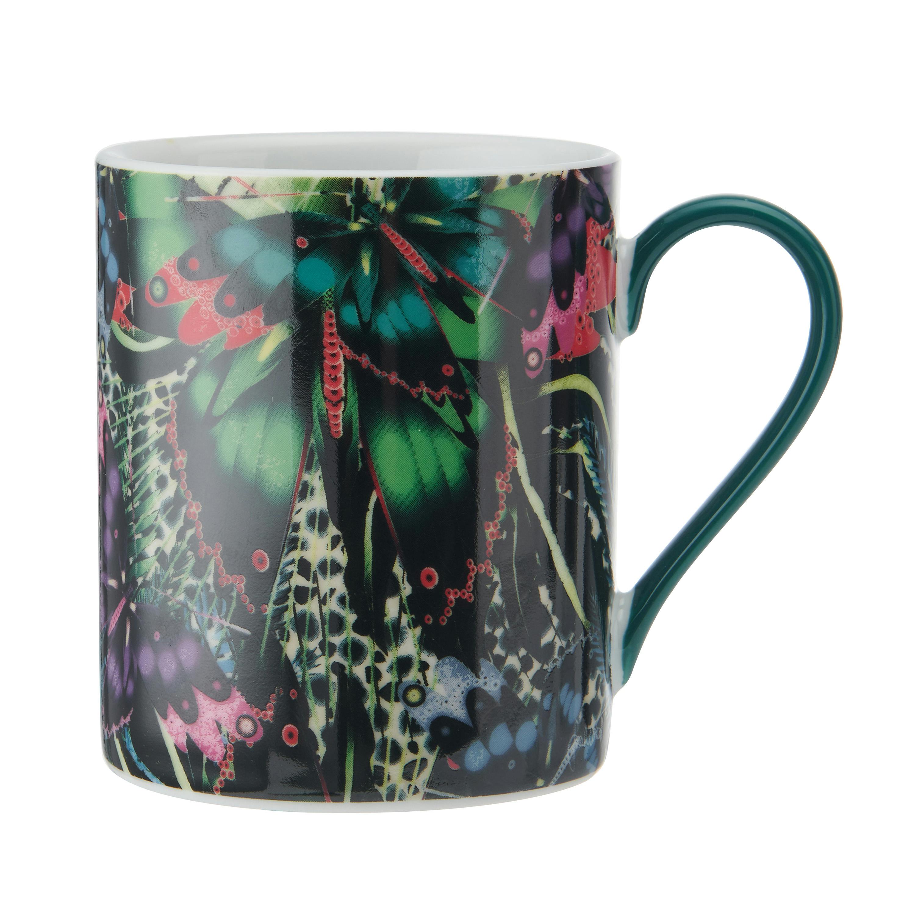 Mikasa X Sarah Arnett Porcelain Mug, 350Ml, Butterfly Print - Multicolour - Porcelain - Mug - Image 3
