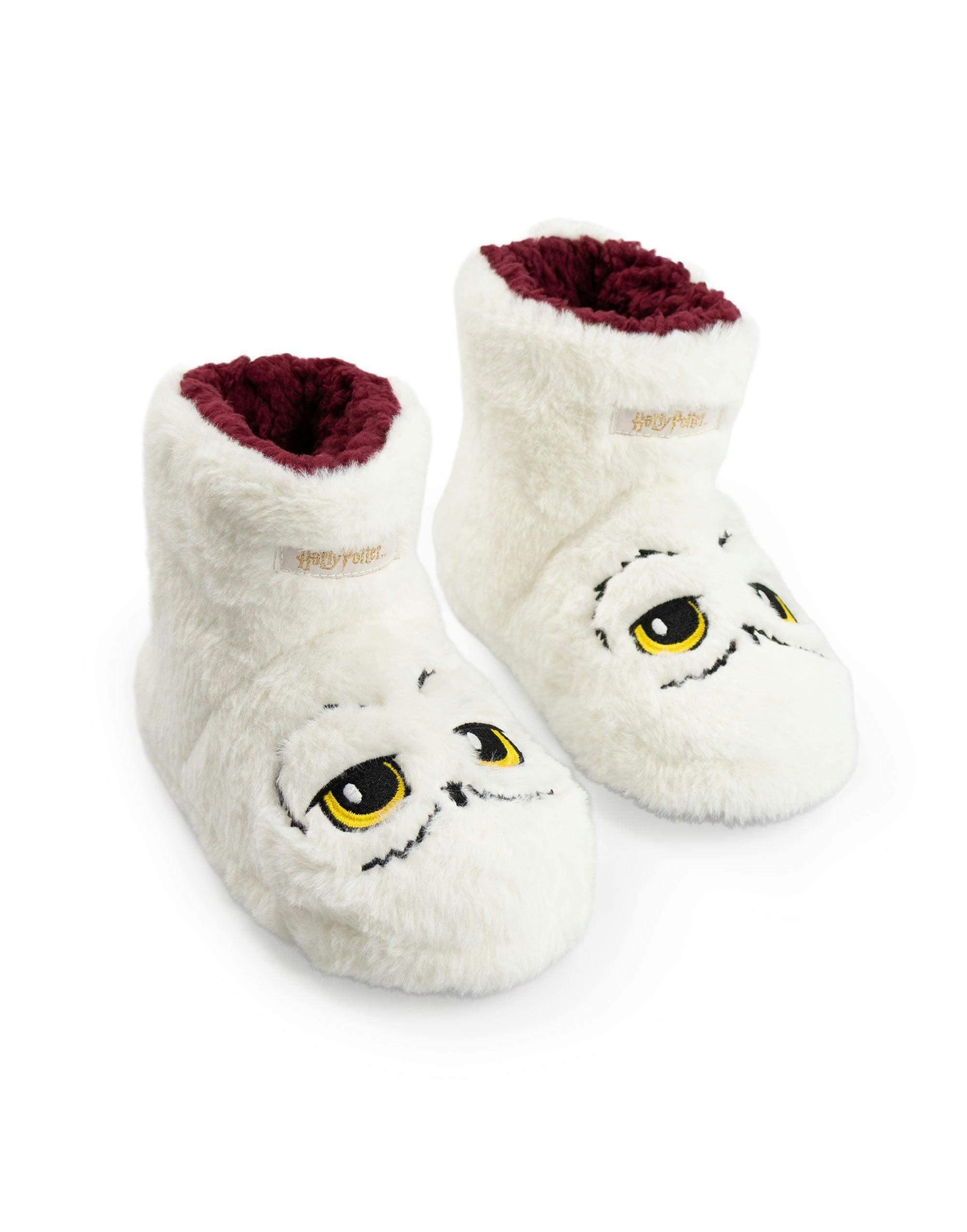 Vanilla Underground Girls White Harry Potter Hedwig Slipper Boots - 12 Uk Child