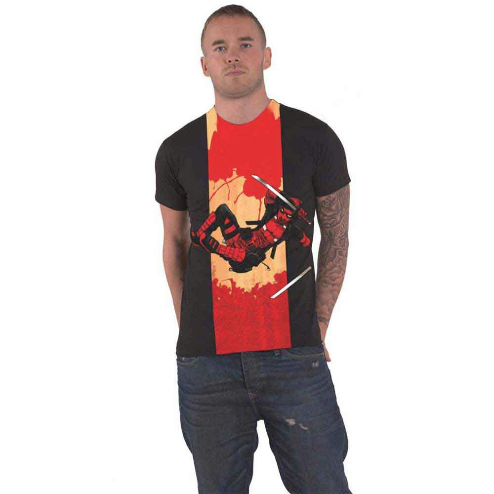 Paradiso Clothing Unisex Black Marvel Deadpool T Shirt Samurai New Official Marvel - M