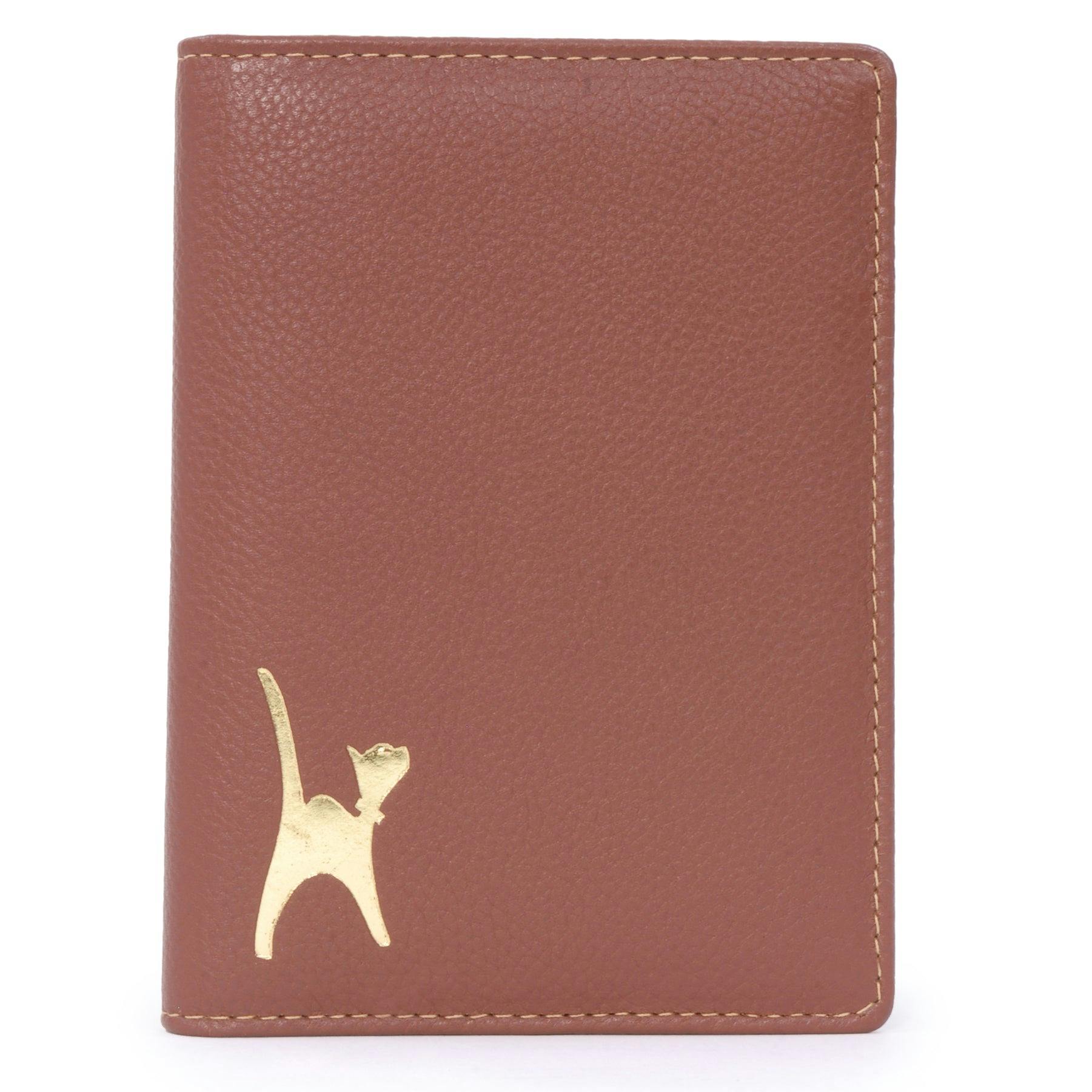 Catwalk Collection Handbags Skye - Passport Holder - Tan