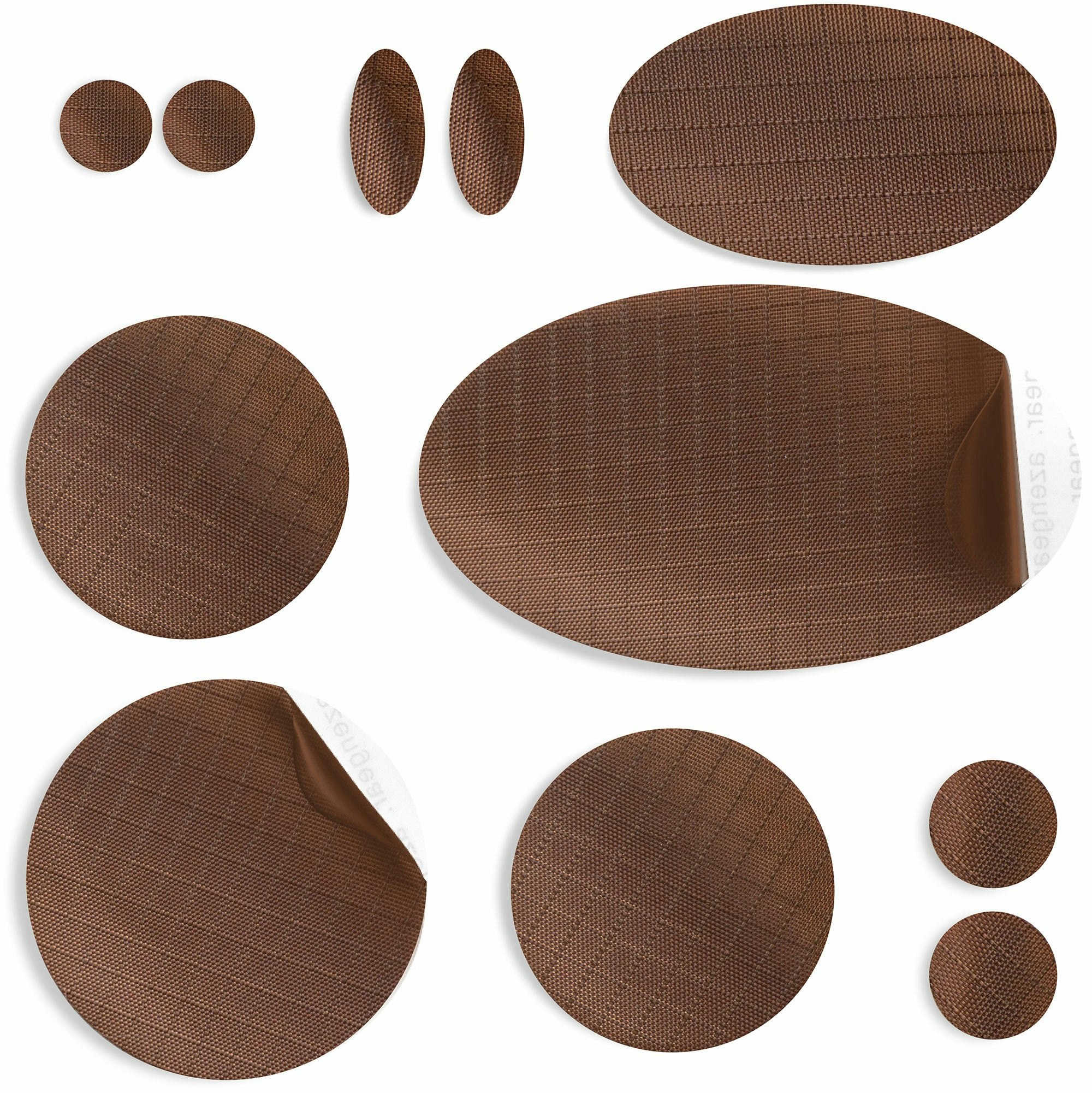 Azengear Brown Jacket Repair Patches - Waterproof, Self-Adhesive, Tear-Cold-Heat-Resistant
