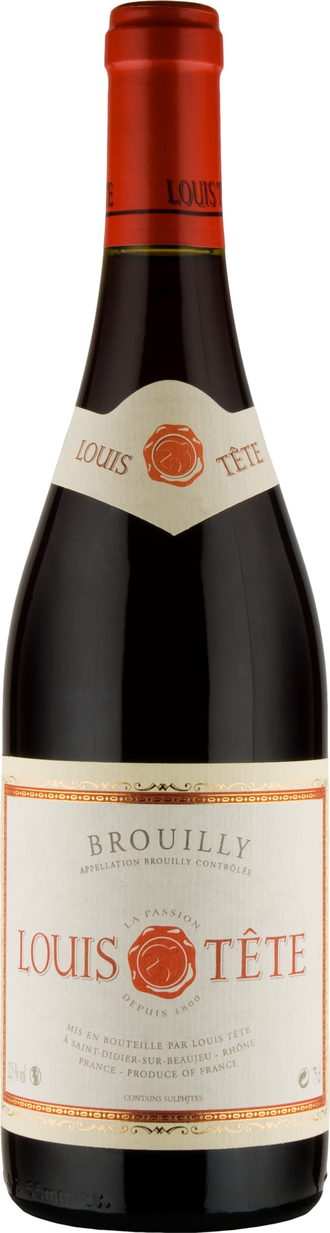 Various Wine Red/Light Louis Tete Brouilly 2024 75Cl - Pack Of 6
