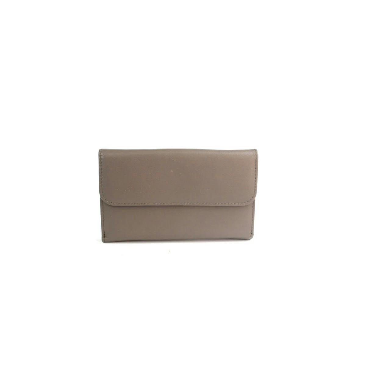 Eastern Counties Leather Turquoise Bridget Contrast Leather Purse - Taupe/ - Taupe/ - One Size - 100% Leather