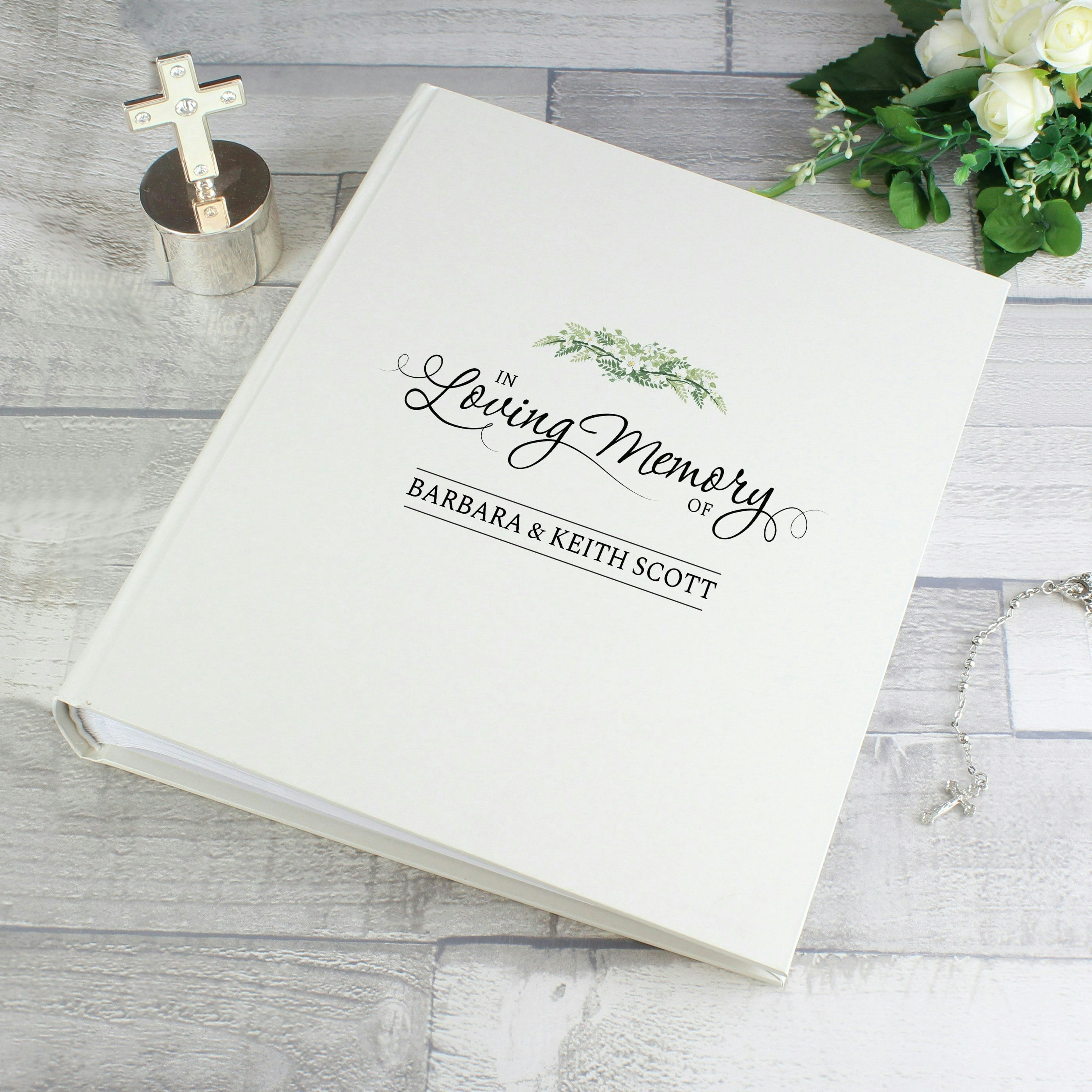 Rackhams Personalised In Loving Memory Traditional Photo Album
