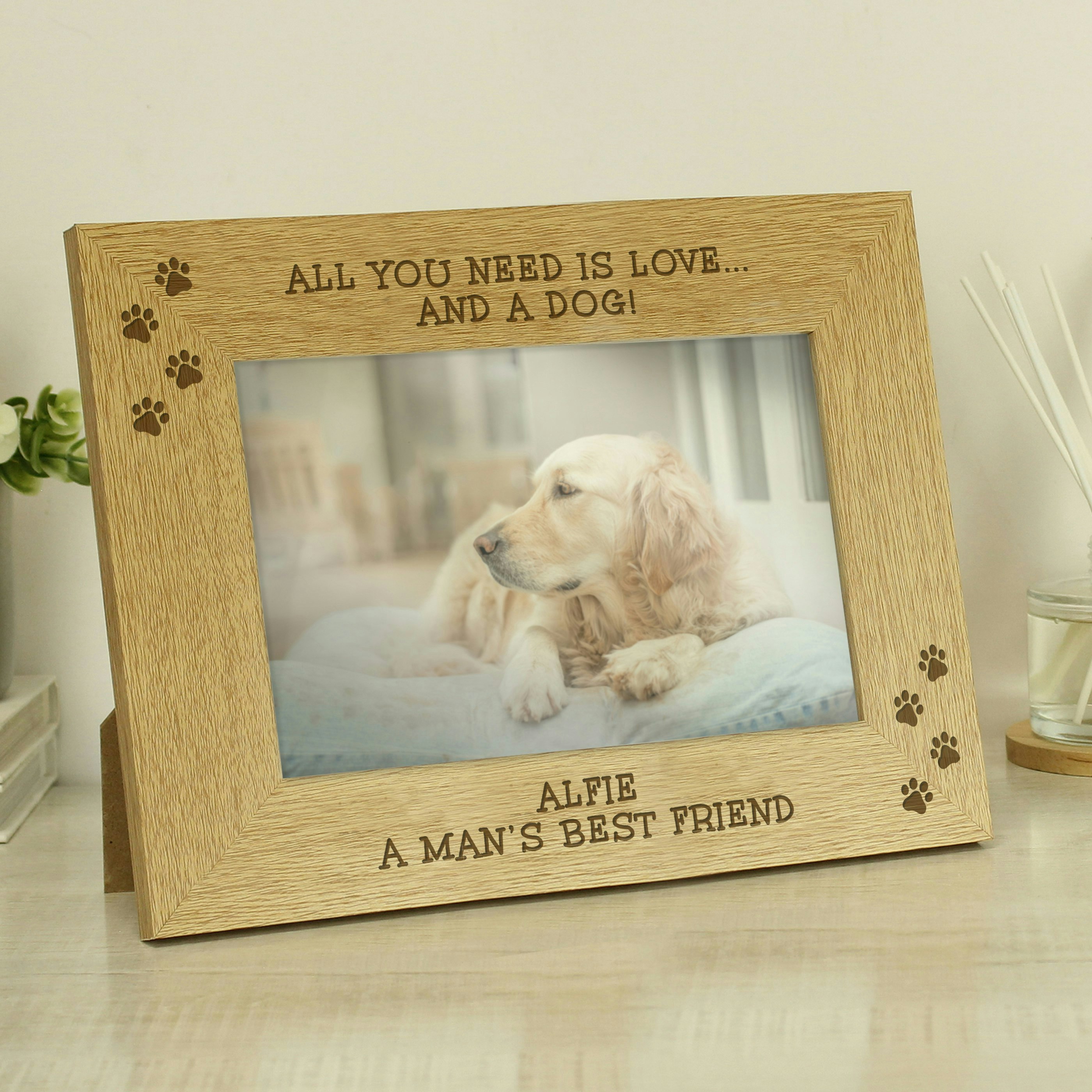 Personalised Memento Company Personalised Pet 6X4 Photo Frame