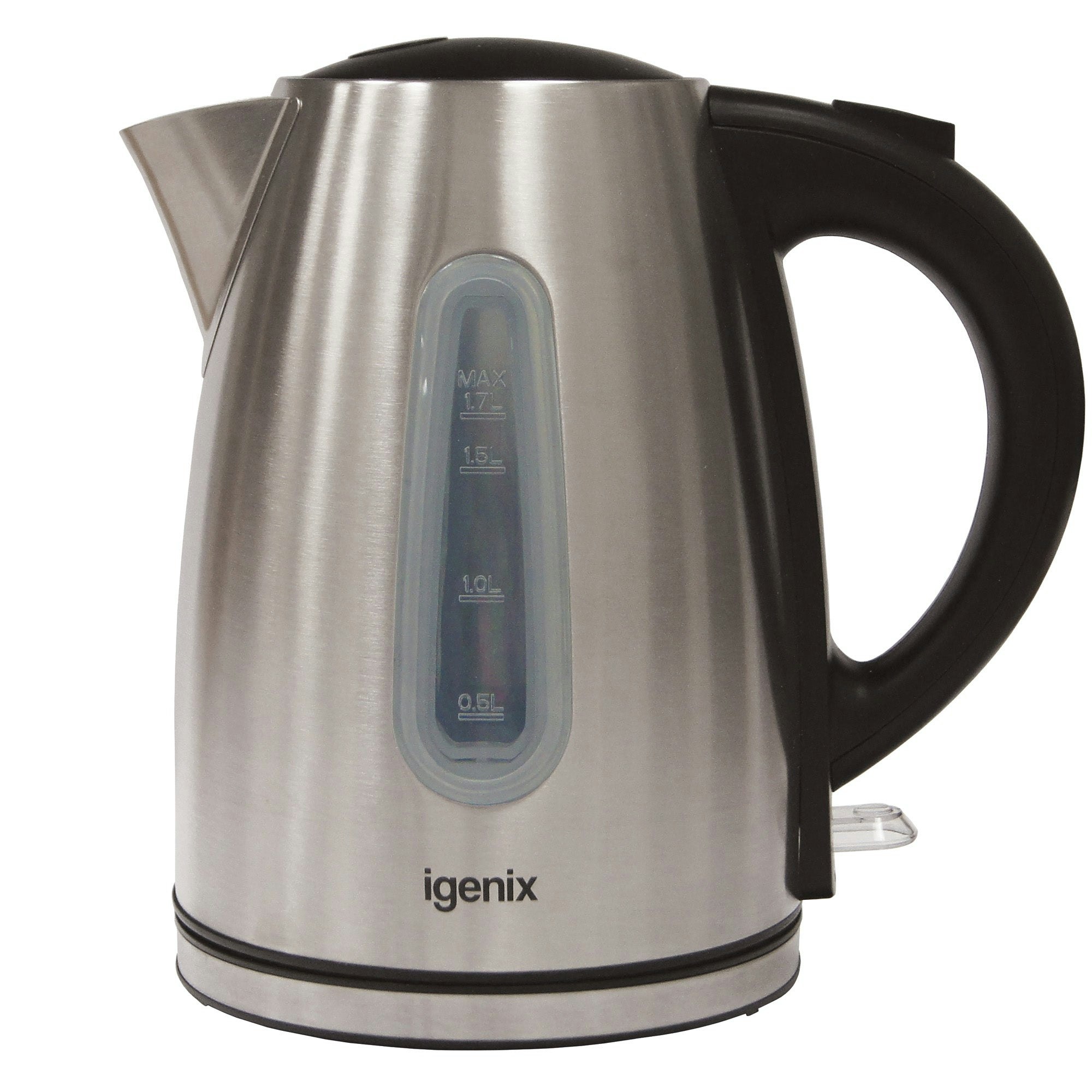 Igenix 1.7 Litre Cordless Jug Kettle, 3000W, Stainless Steel