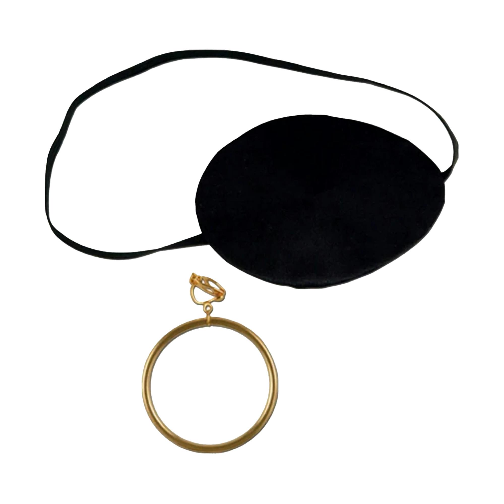 Bristol Novelty Gold/Black Pirate Costume Accessory Set - One Size