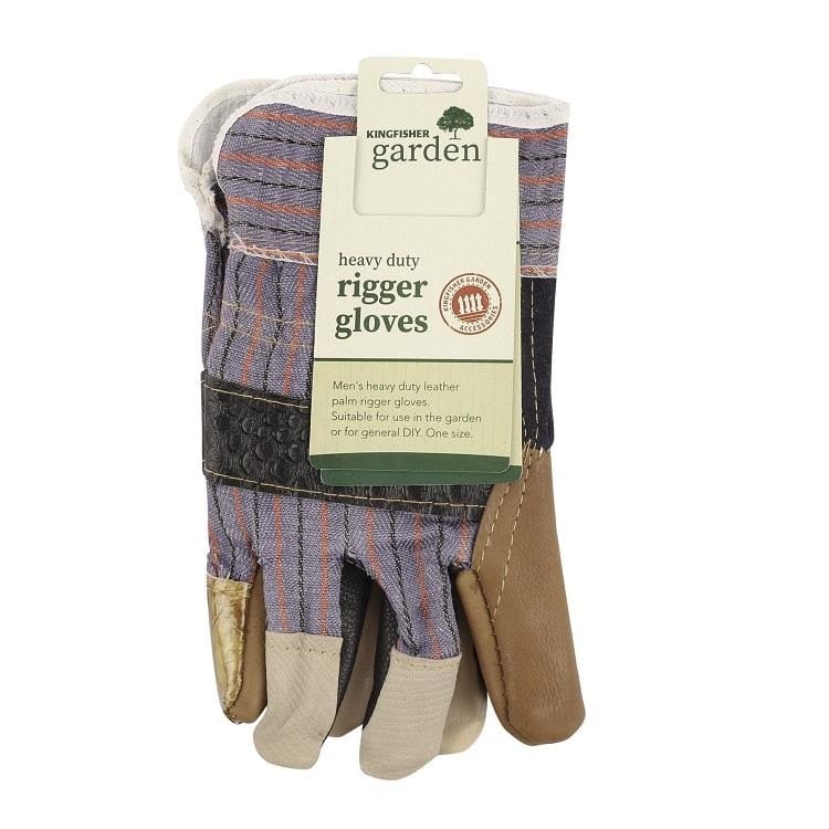 Kingfisher Men's Multicolor Heavy Duty Leather Palm Rigger Gloves - Image 2
