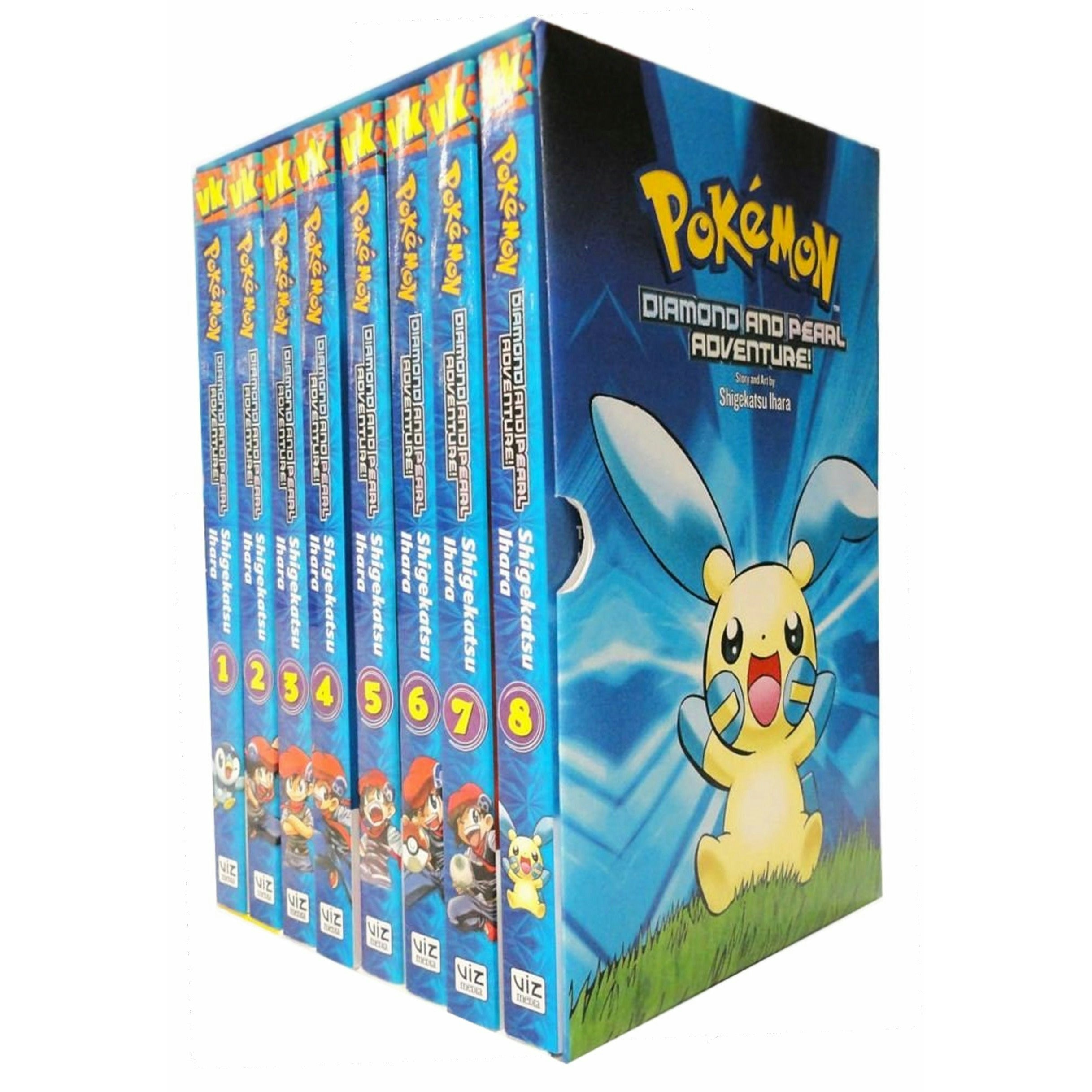 Viz Media Boys Pokemon Diamond And Pearl Adventure 8 Books Collection Box Set Vol 1-8
