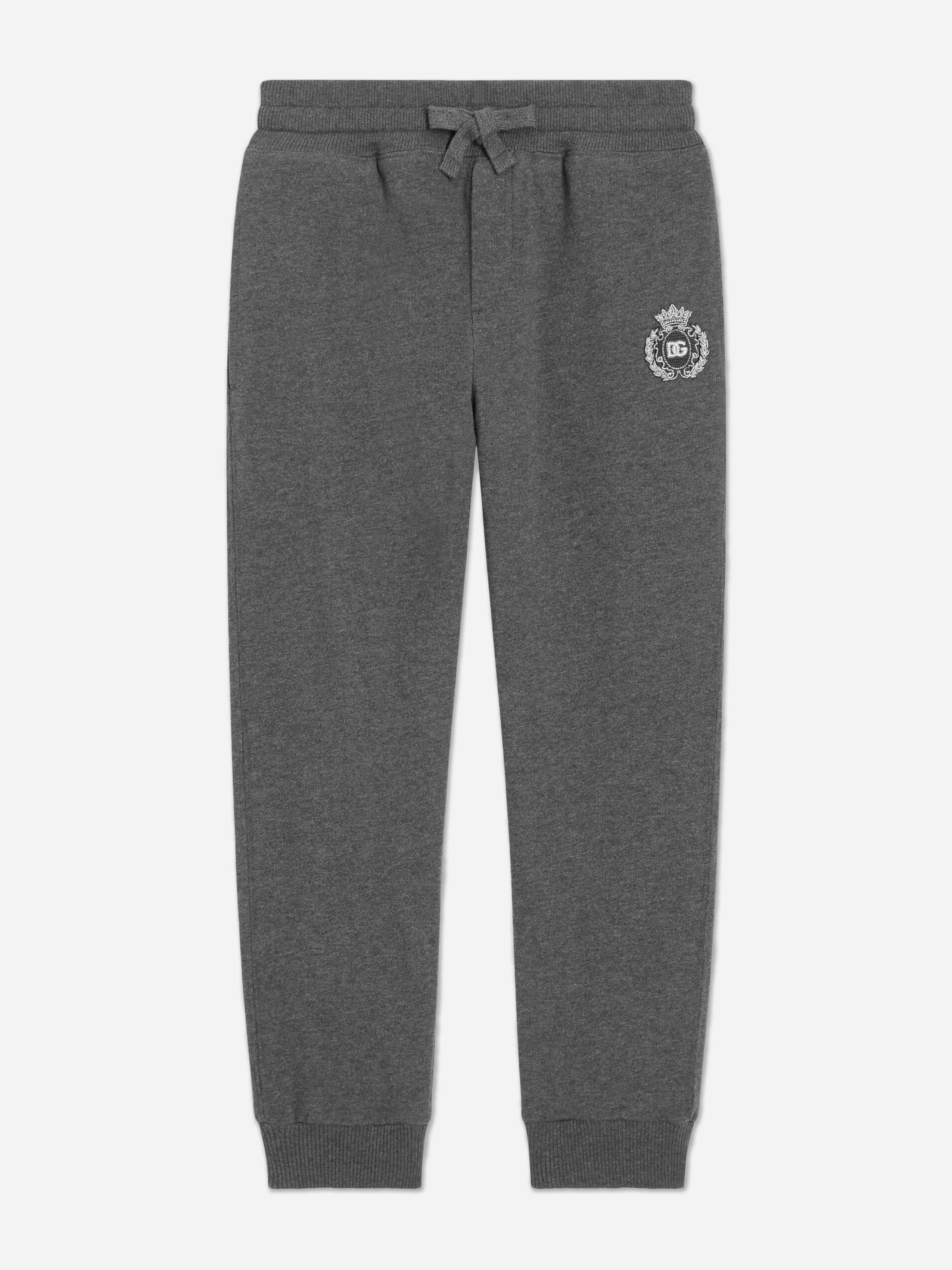 Dolce & Gabbana Kids Boys Grey Dolce & Gabbana Logo Joggers In - 3 Yrs