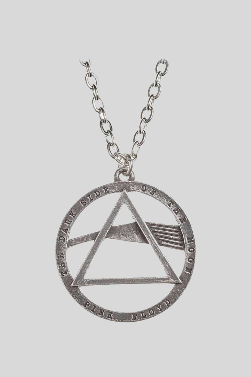 Paradiso Clothing Pink/Dark Floyd Side Prism Necklace