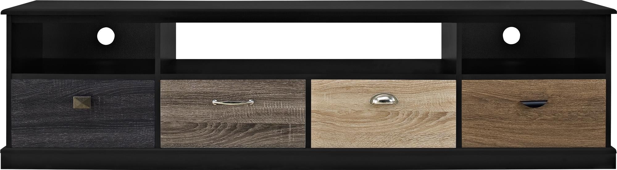 Rackhams Black Mercer Tv-Console In Multicolour With Drawers 1773196Pcomuk