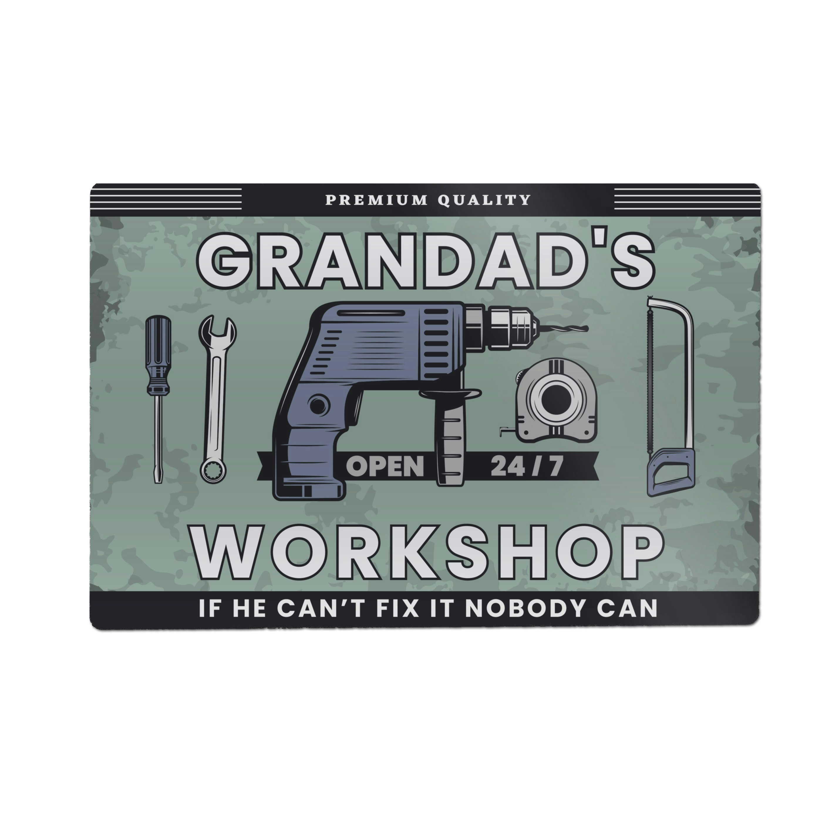 Personalised Memento Company Personalised Workshop Metal Sign