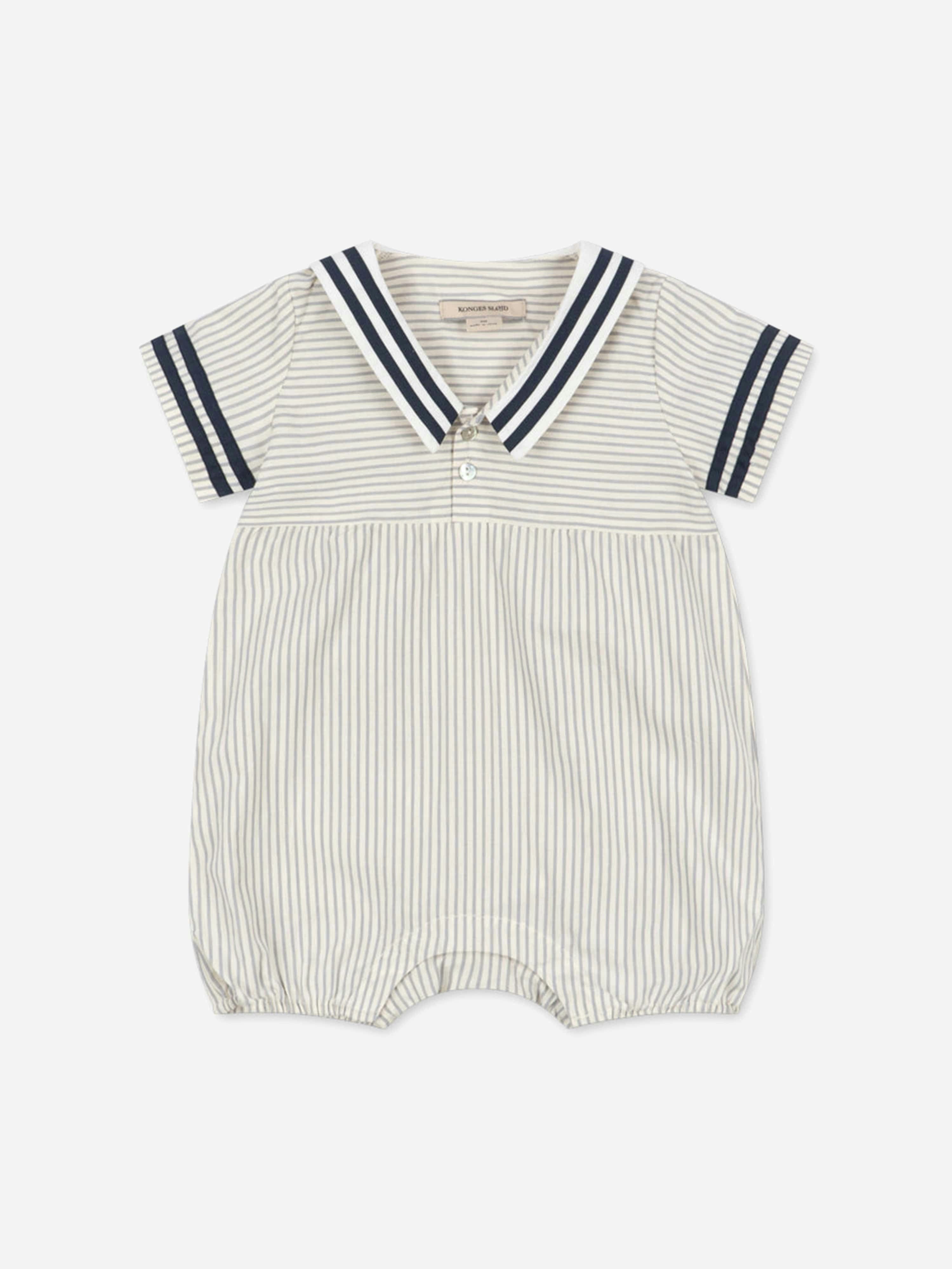 Konges Slojd Men's White Konges Sløjd Baby Boys Allie Sailor Romper In - 12 Months