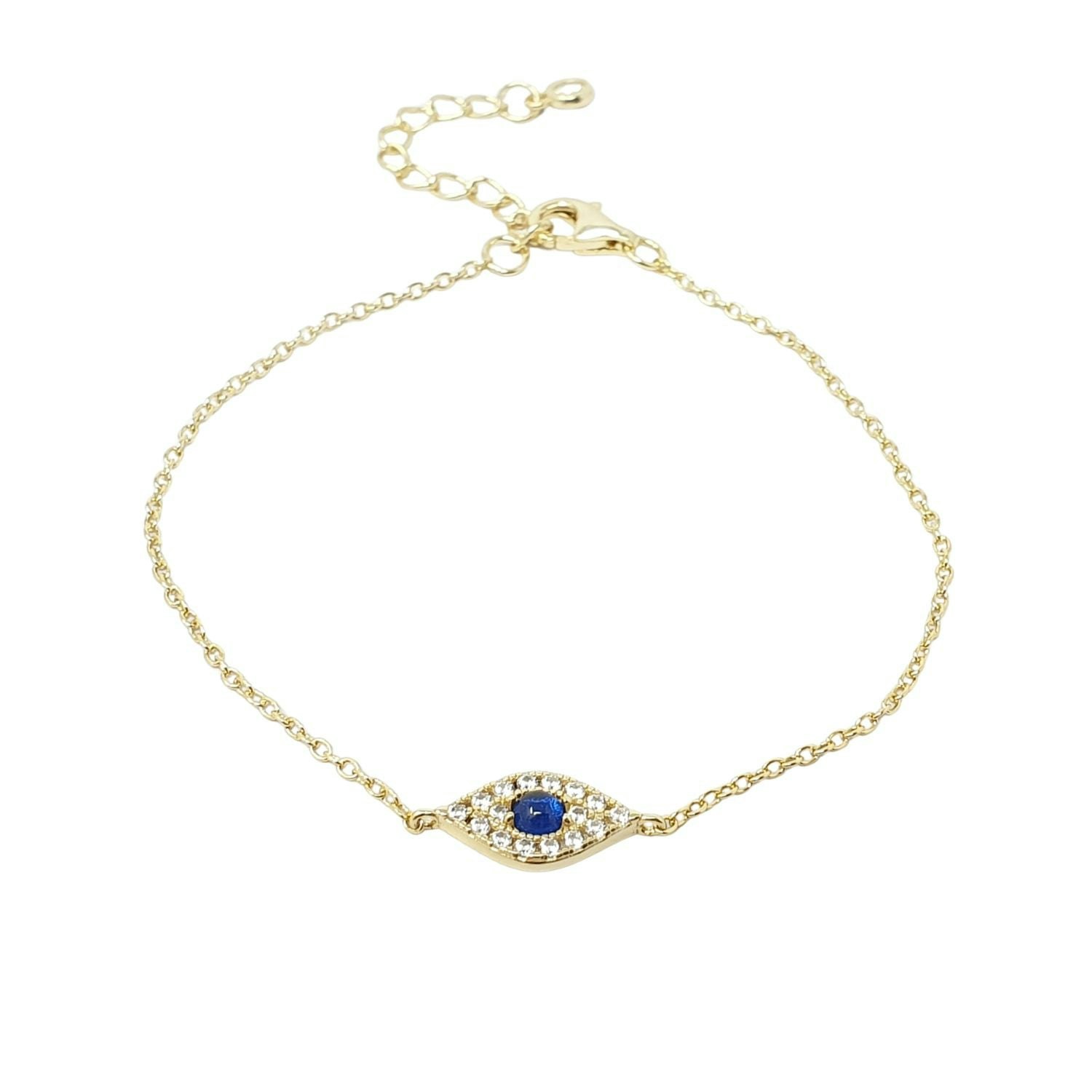 Harfi Women's Gold Minimalist Elegant Evil Eye Plated Bracelet