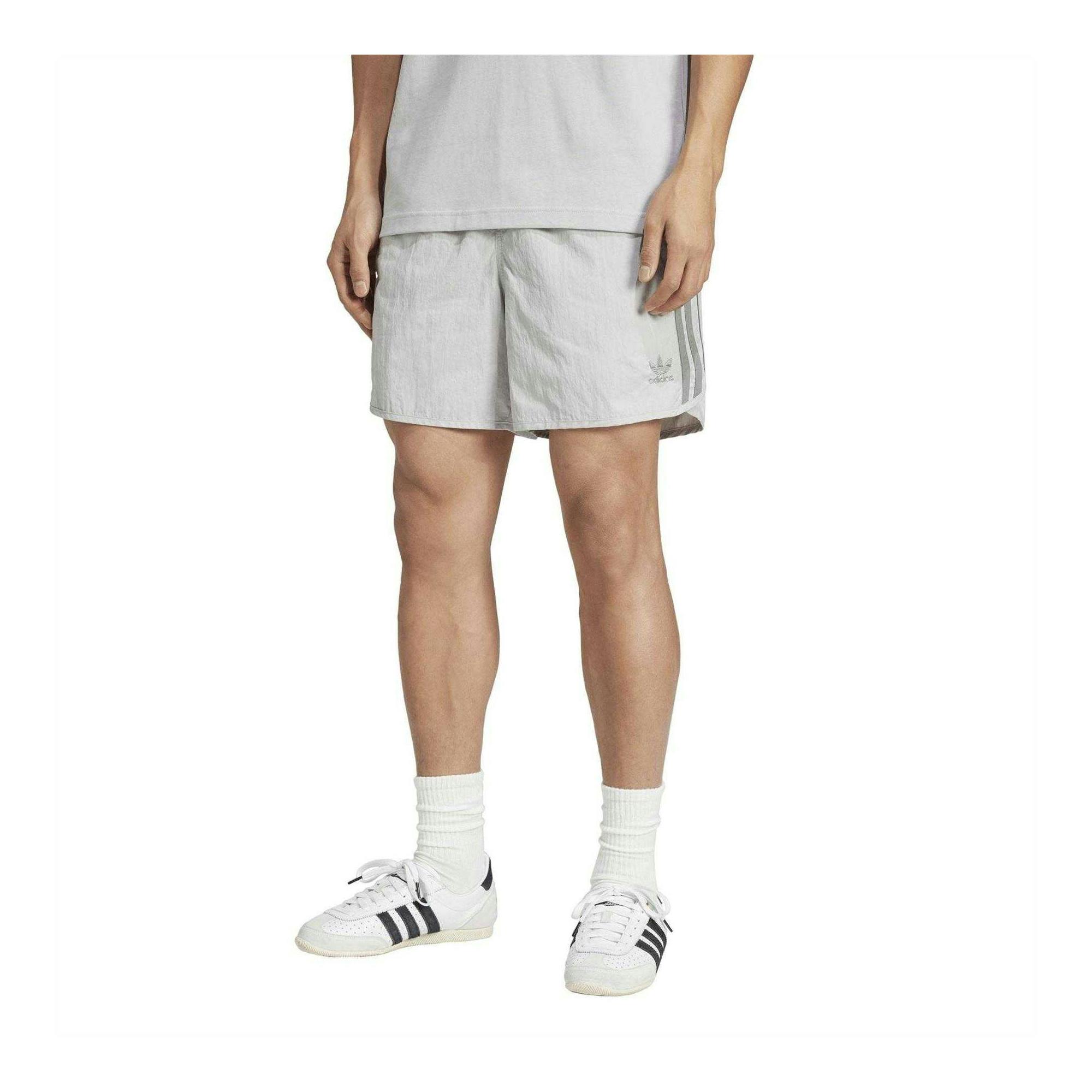 Adidas Men's Grey Sprinter Running Shorts - Xxl - 100% Recycled Polyamide