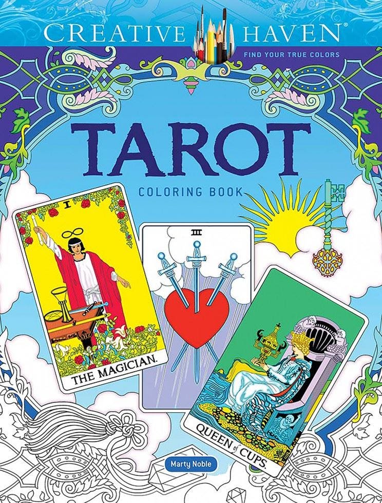 Creative Haven Tarot Coloring Book. Noble Fast Free Shipping** - Image 7