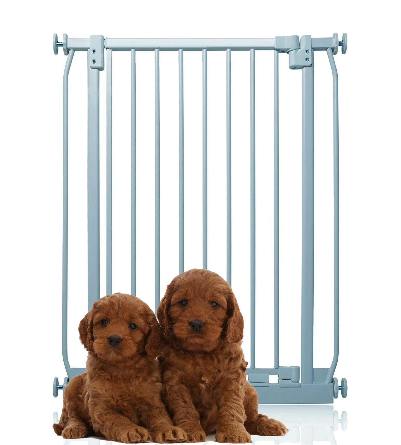 Bettacare Grey Extra Tall Elite Dog Gate, 71Cm - 80Cm, Matt Extra Tall 96.8Cm In Height, Pressure Fit Pet Gate