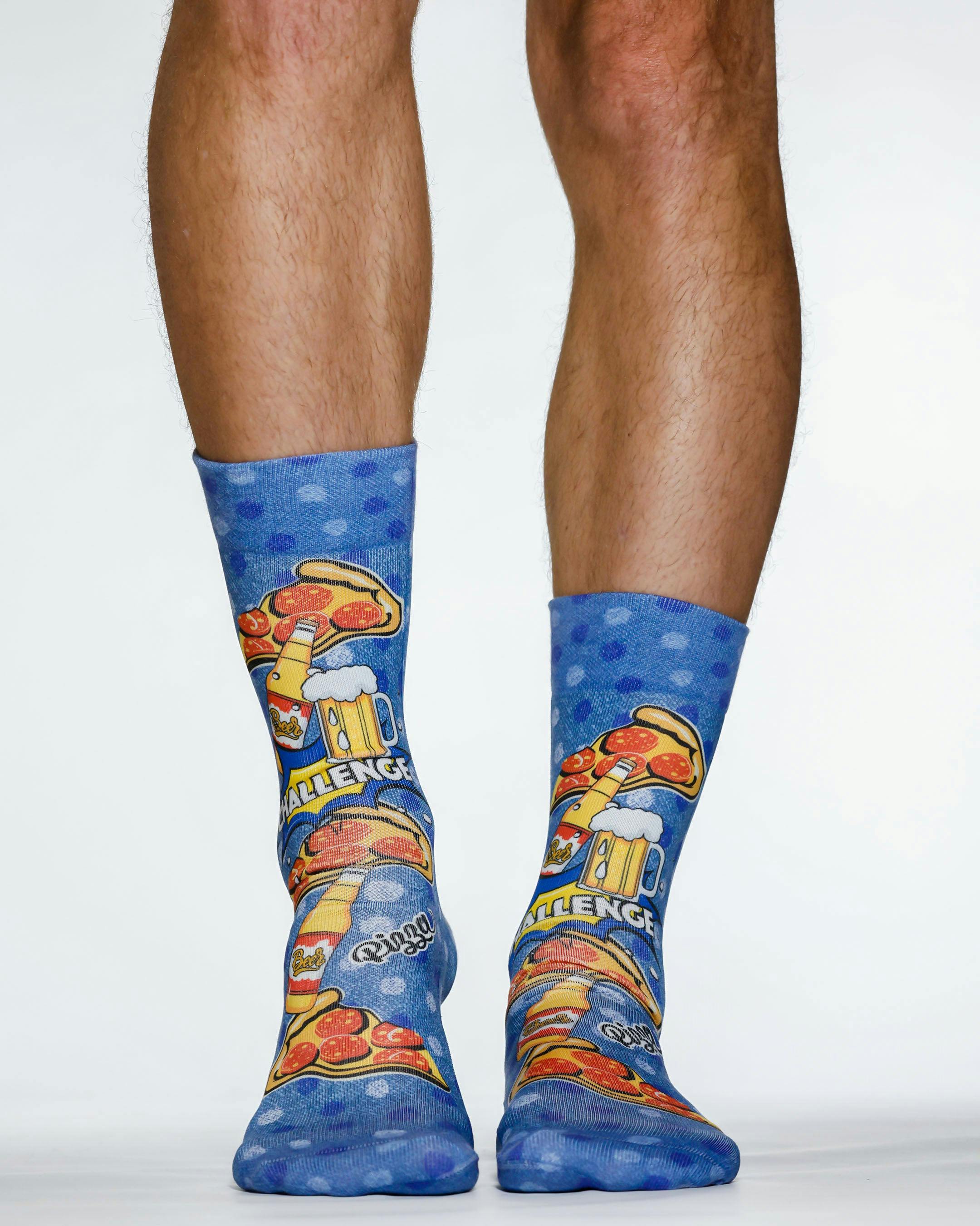 Jemsox Green Pizza Challenge Novelty Socks | Fun, Bold & Stylish Feet