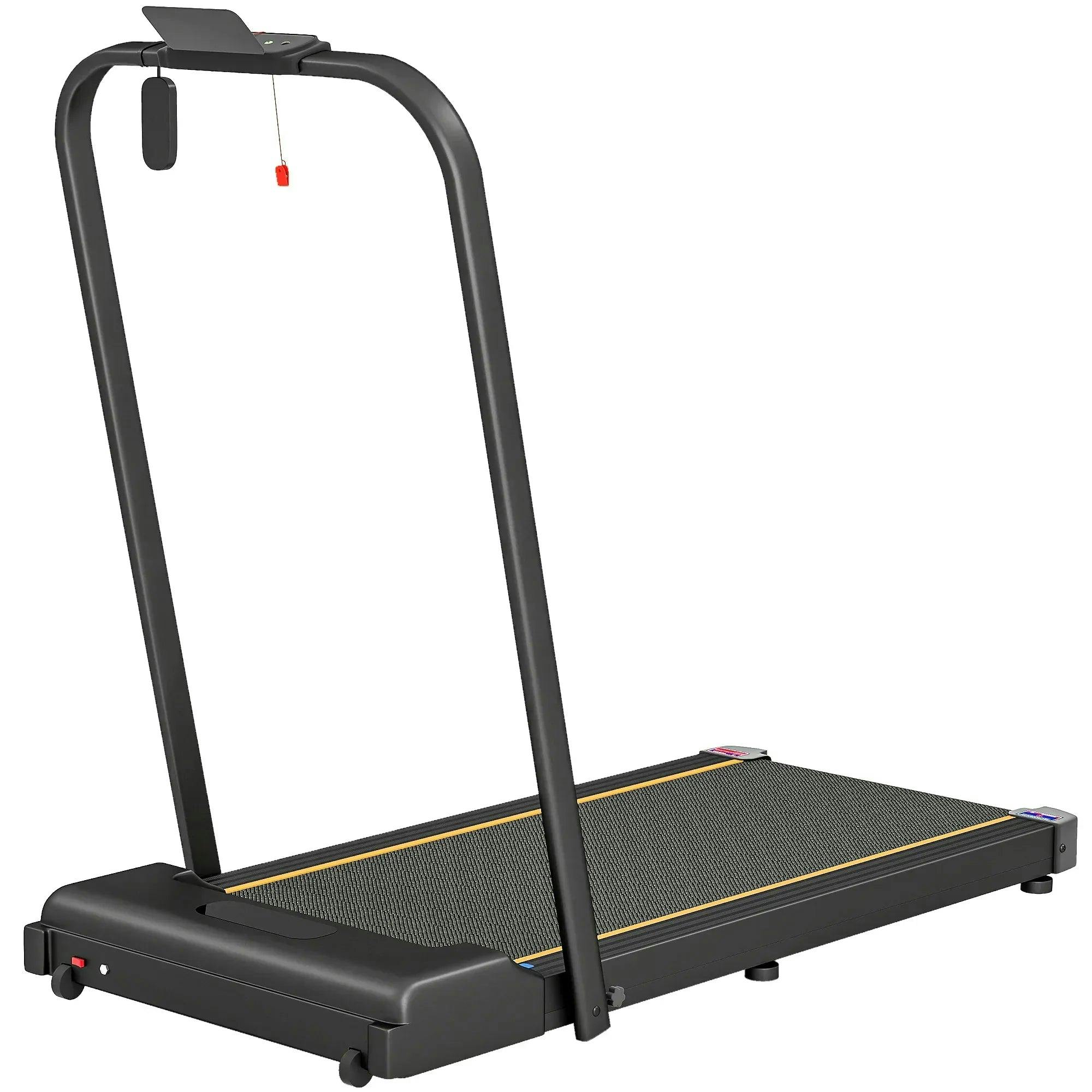 B&Q - 2.5Hp Folding Treadmill Walking Pad W/ Led DisplayNo Assembly Orange - Image 5
