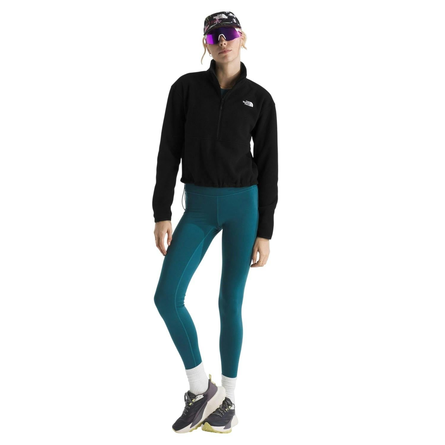 The North Face Women's Black Glacier Quarter Zip Long-Sleeved Sweatshirt - Xl - 100% Polyester