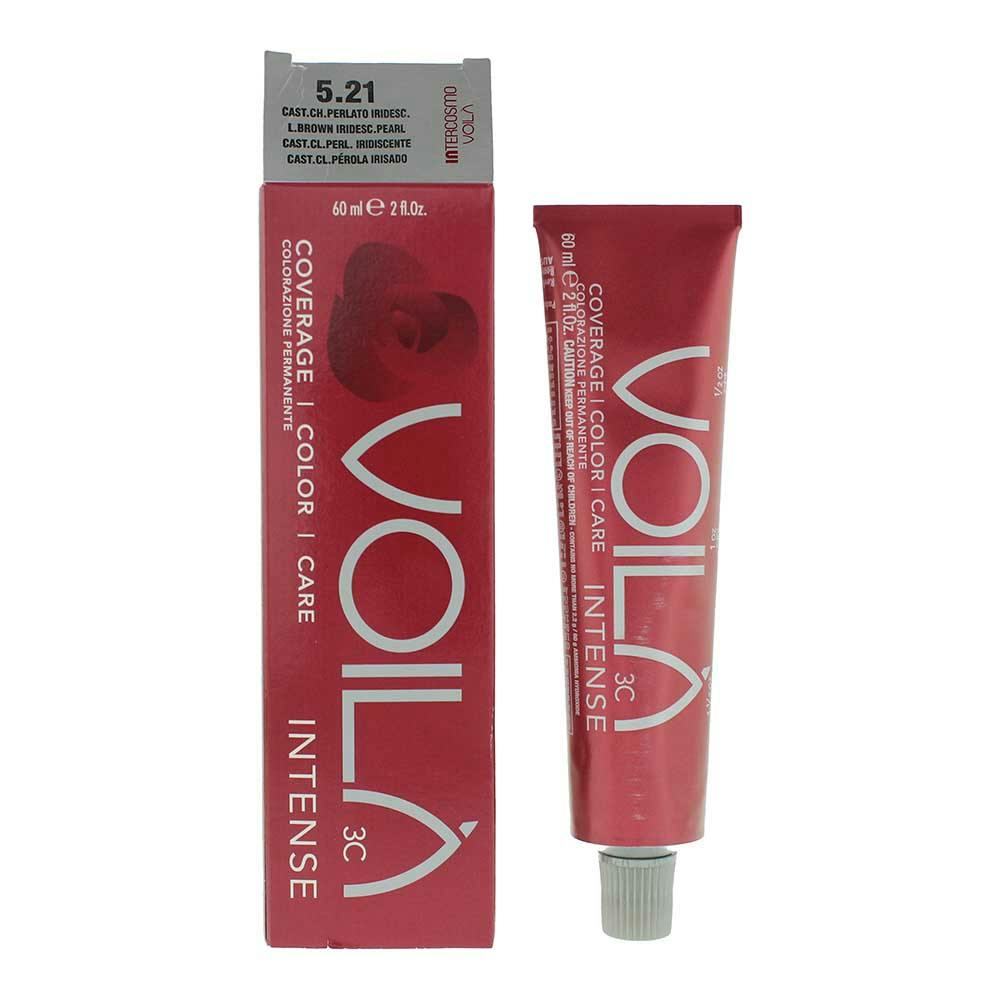 Intercosmo Light/Brown Voilà Intense 5.21 Iridesc Pearl Hair Colour 60Ml