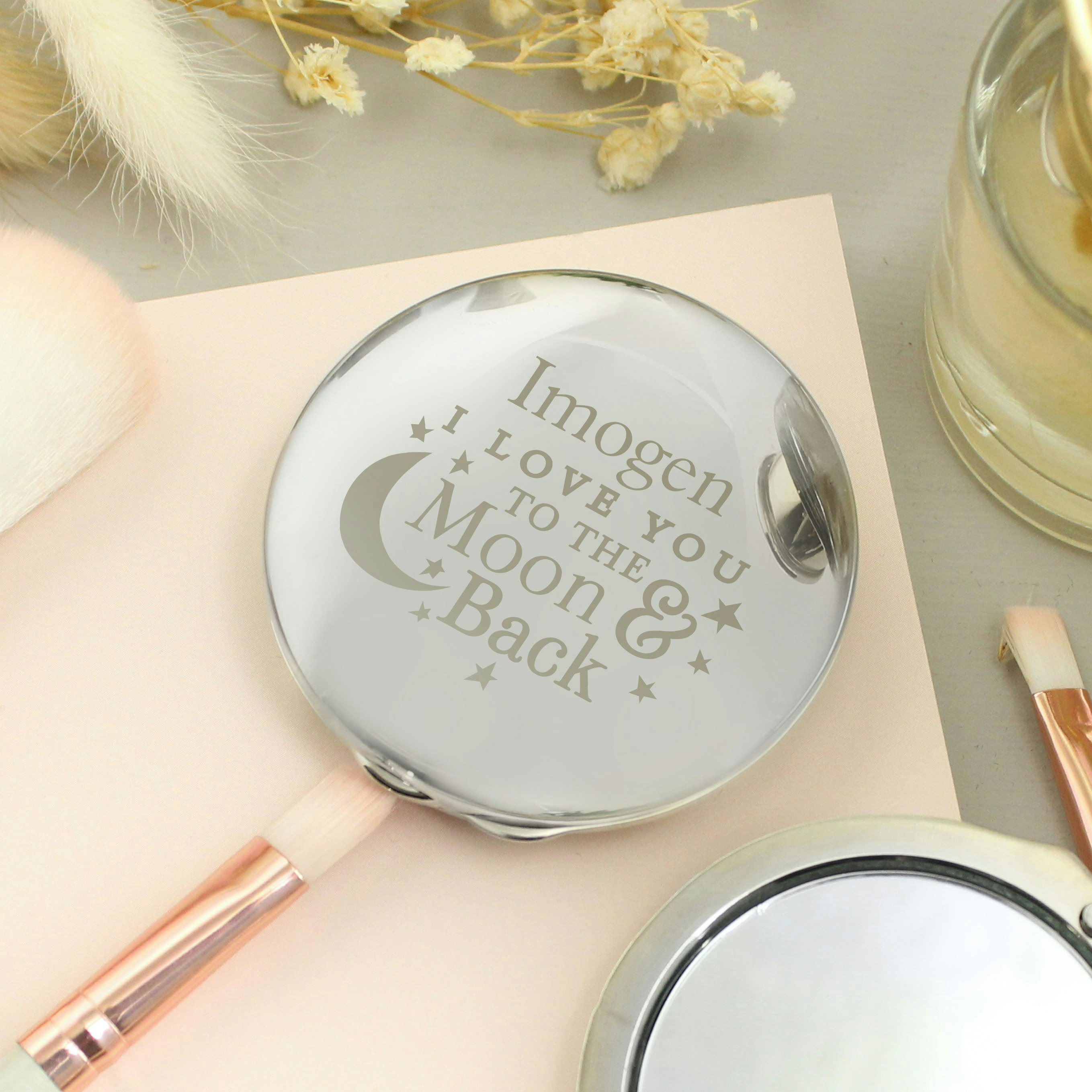 Personalised Memento Company Personalised To The Moon And Back... Compact Mirror
