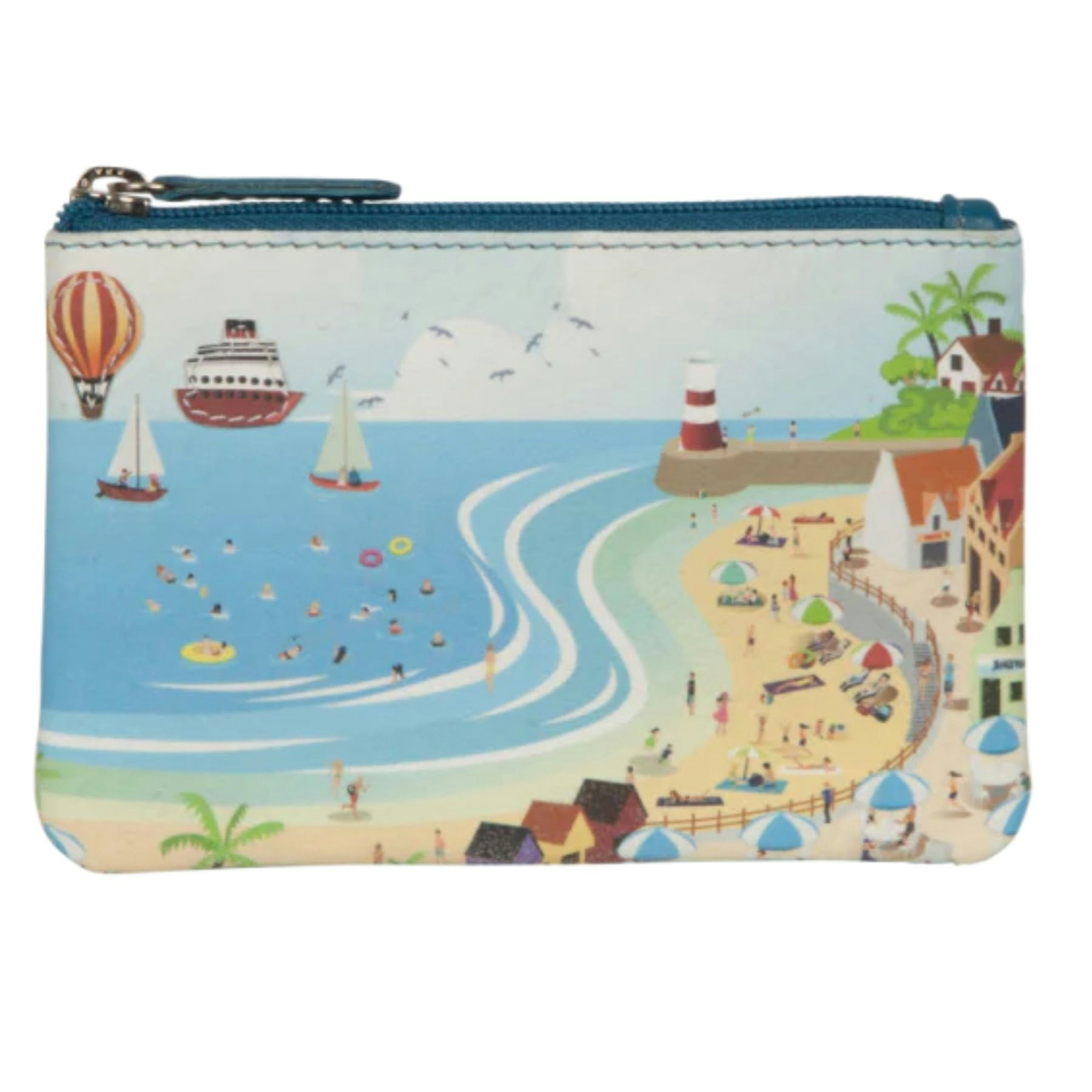 Mala Leather Light Holiday Seaside Leather Coin Purse - Multi