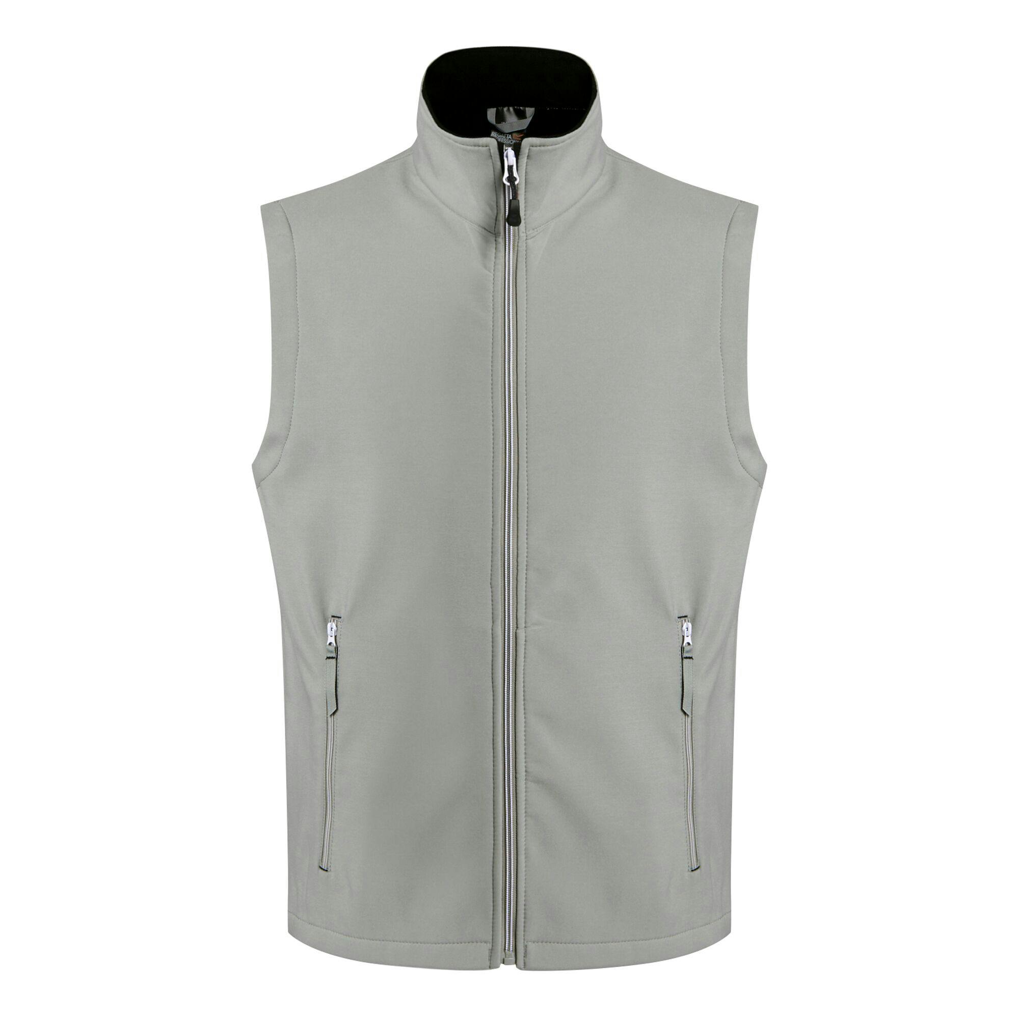 Regatta Men's Grey/Black Professional Softshell 2 Layer Body Warmer - Mineral - Xxl - Mineral - 100% Polyester