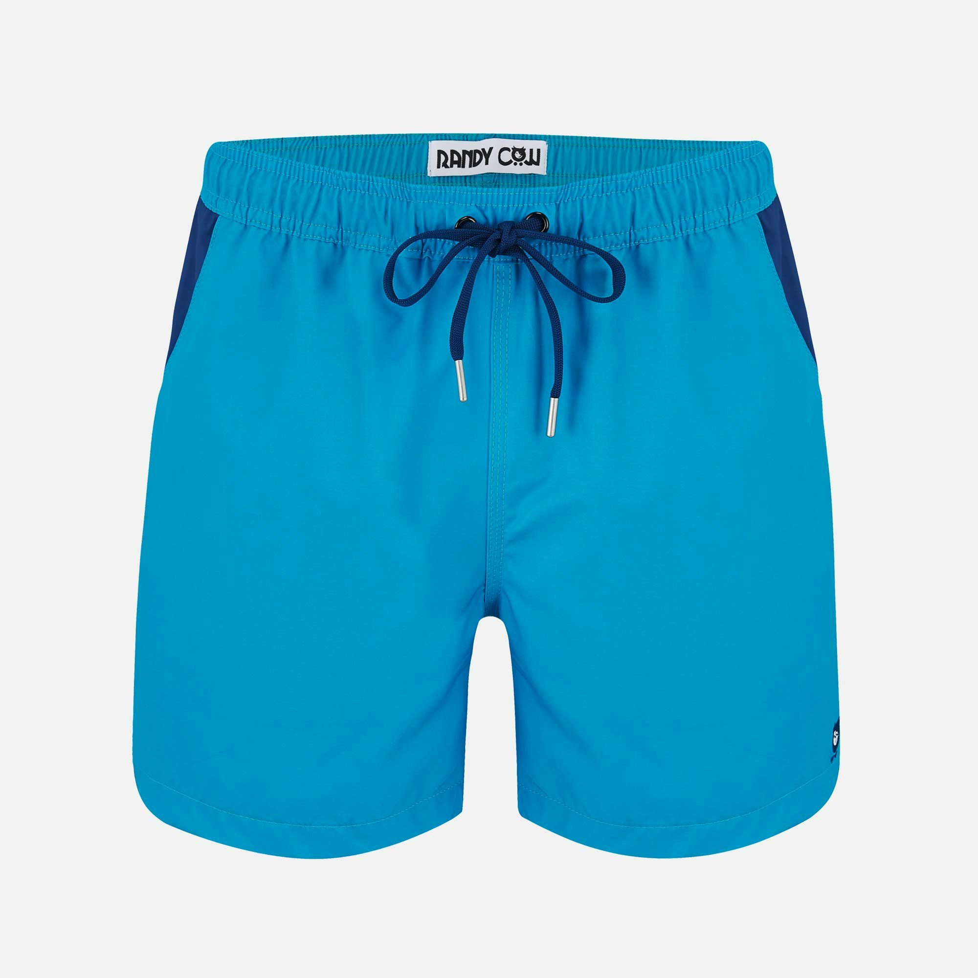 Randy Cow Blue Aquamarine - Swim Shorts With Waterproof Pocket - Xxl