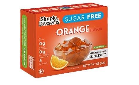 Simply Delish Orange Jel Dessert, - 20G