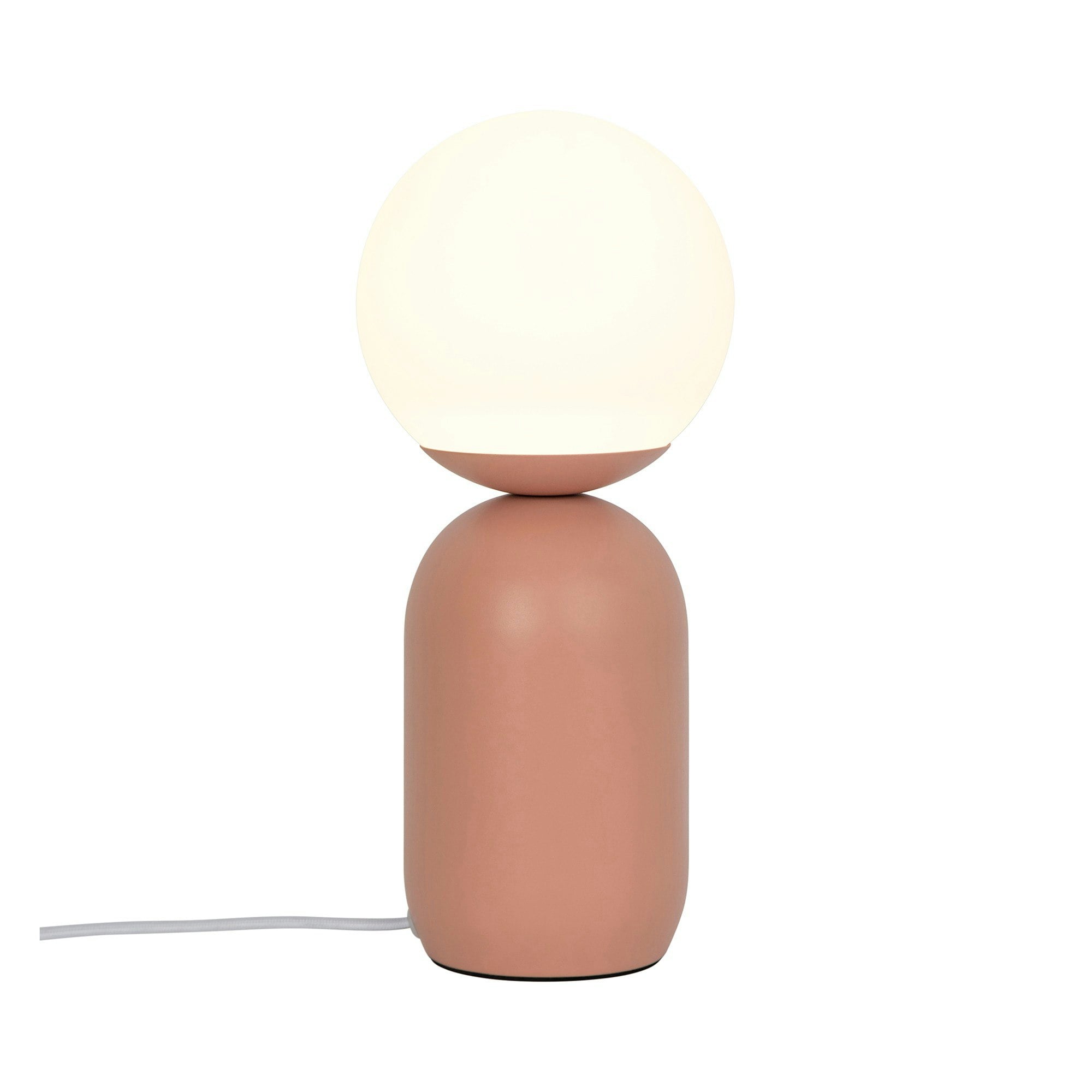 B&Q - Notti Metal Table Lamp Hand Blown Glass Red,mains - Image 4