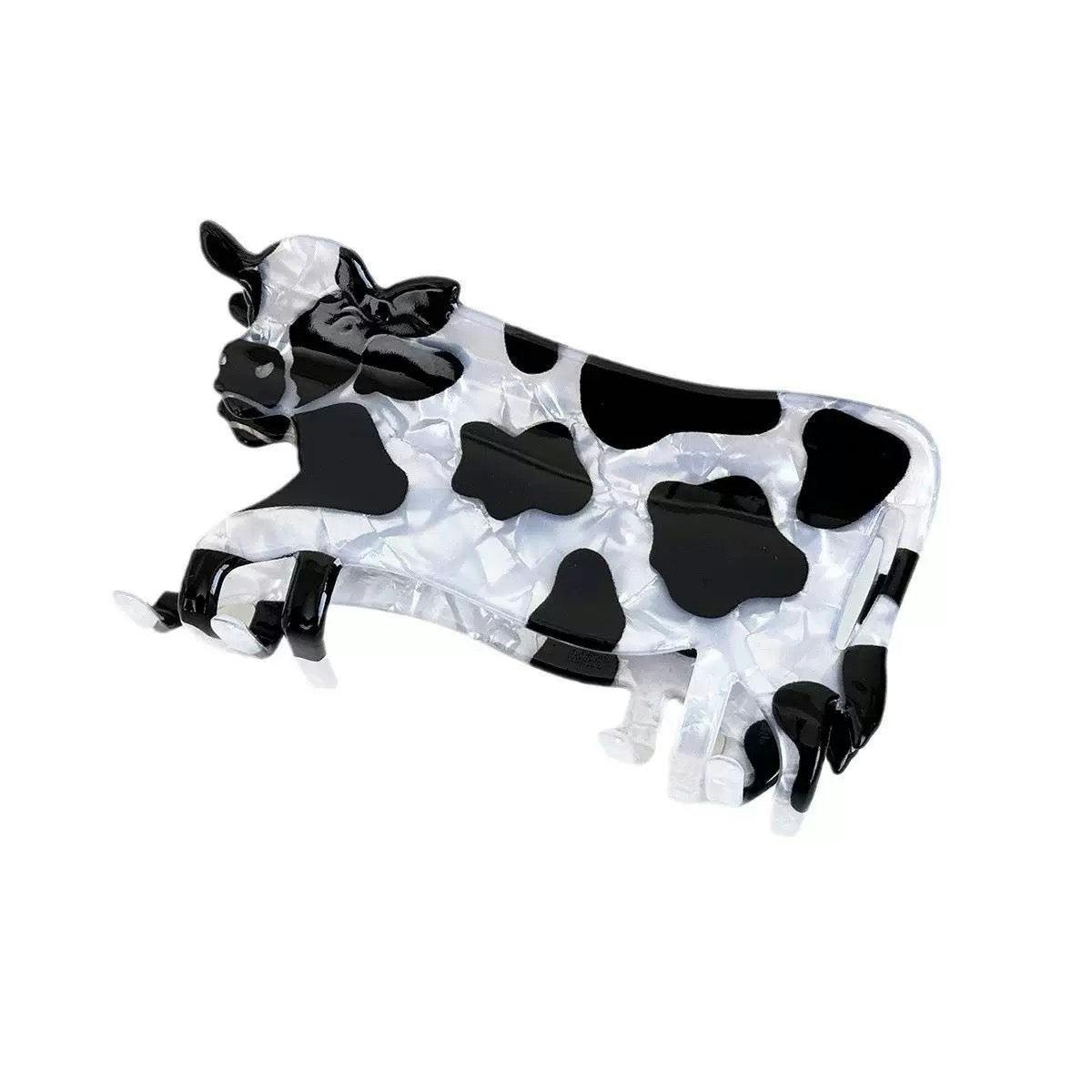 Gold Trip Cow Claw Clip