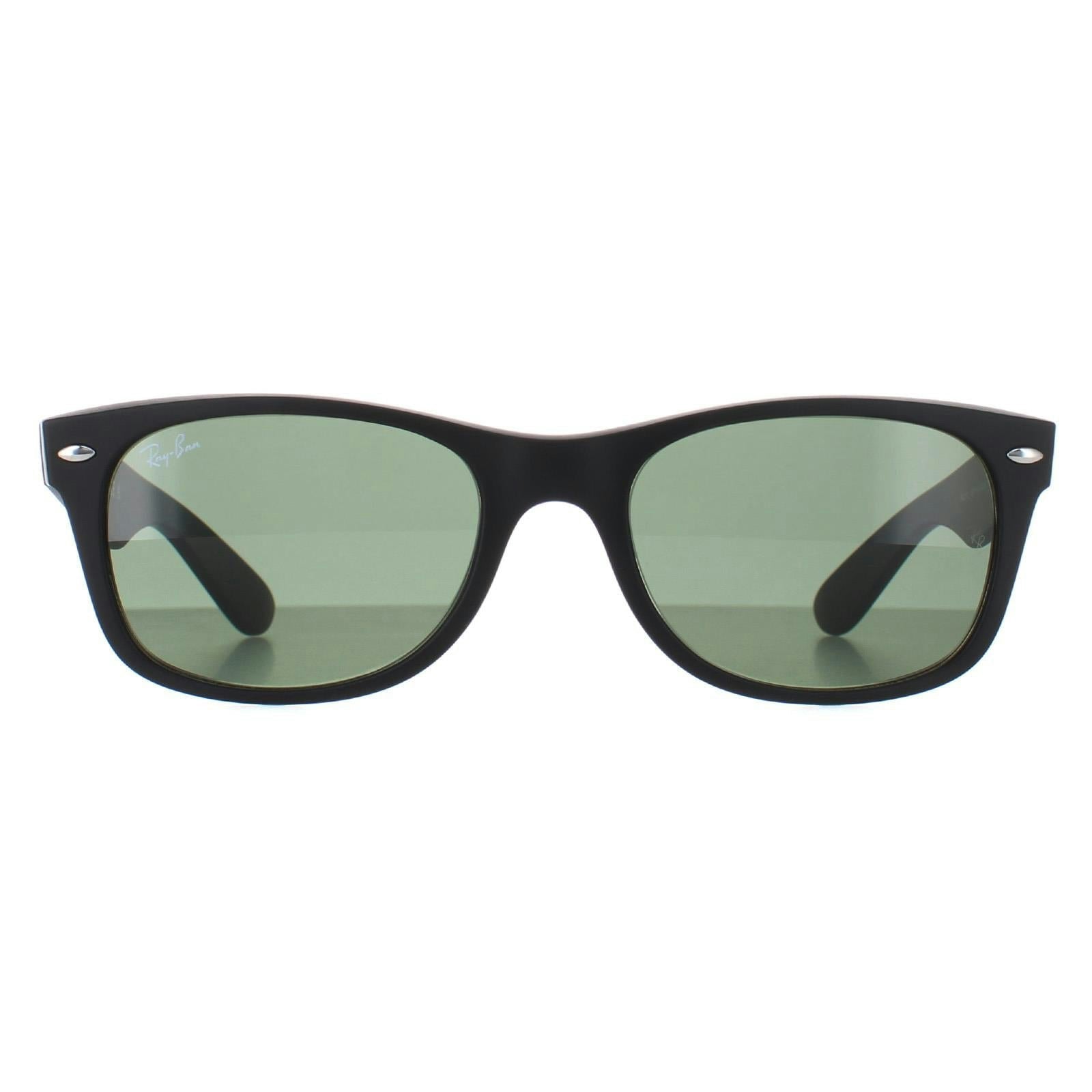 Ray-Ban Unisex Black Rectangle Rubber Green Sunglasses - Image 15