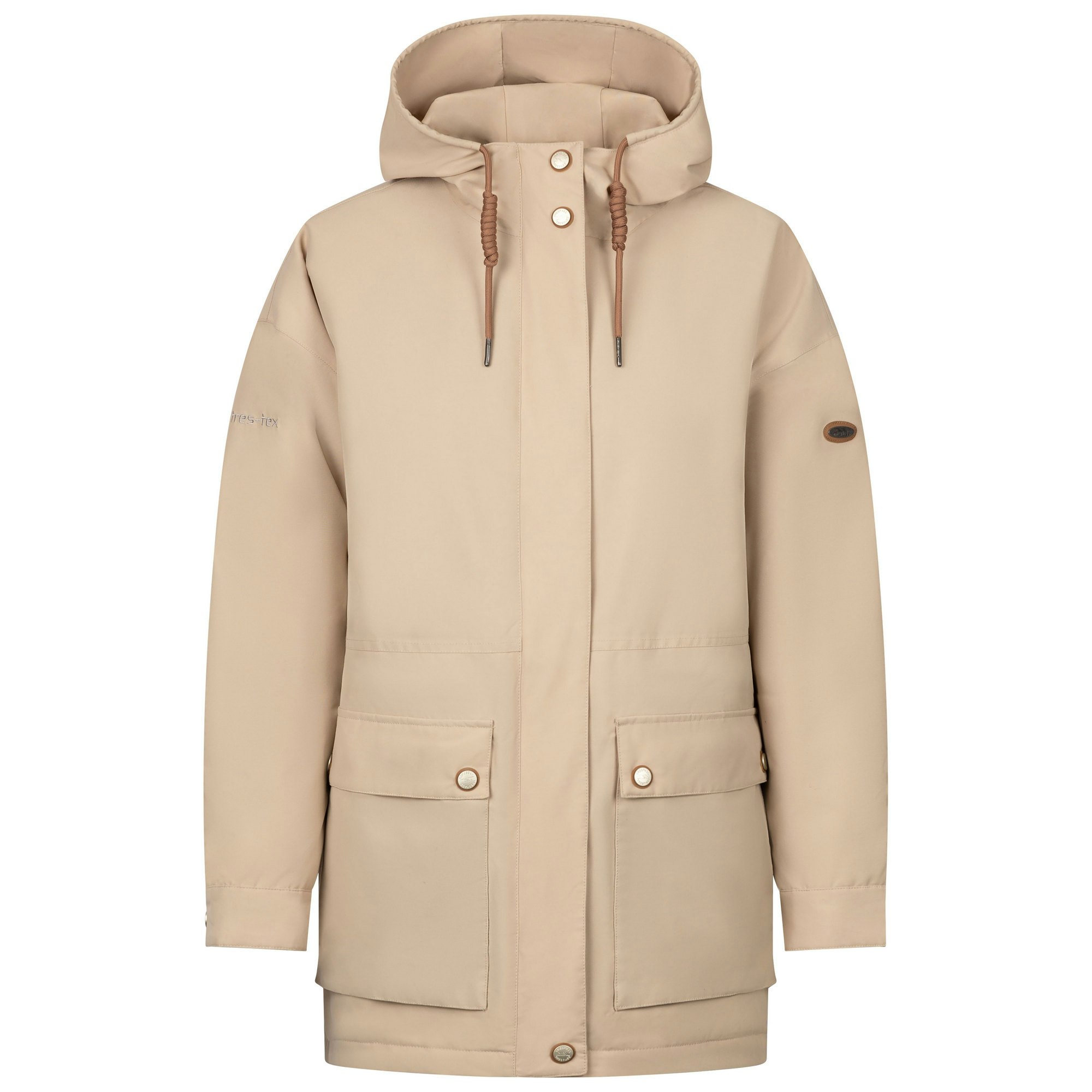 Trespass Women's Light / Sasser Waterproof Jacket - Sand - S - Sand