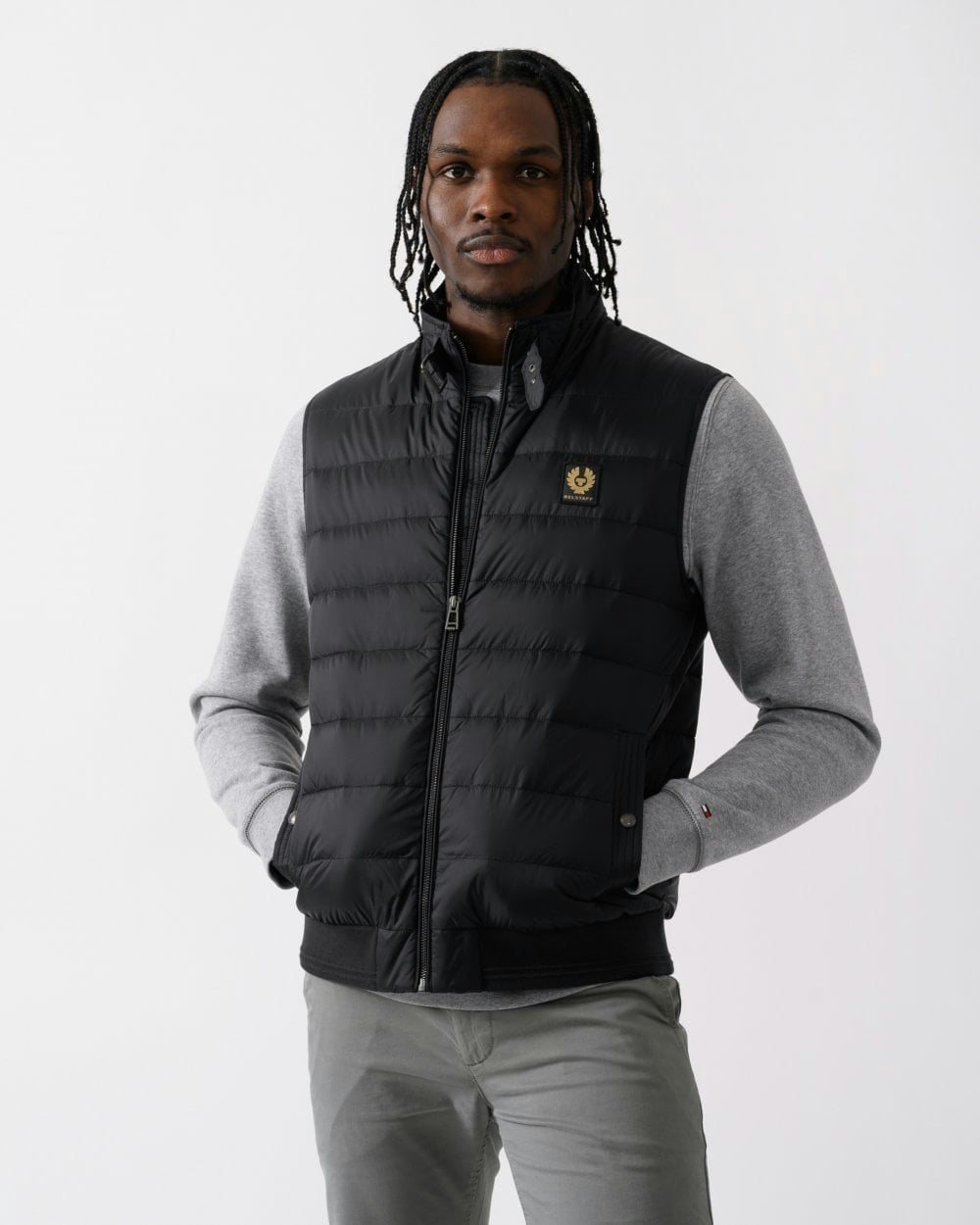 Belstaff Men's Black Circuit Gilet - Uk38 Eu48 Us38