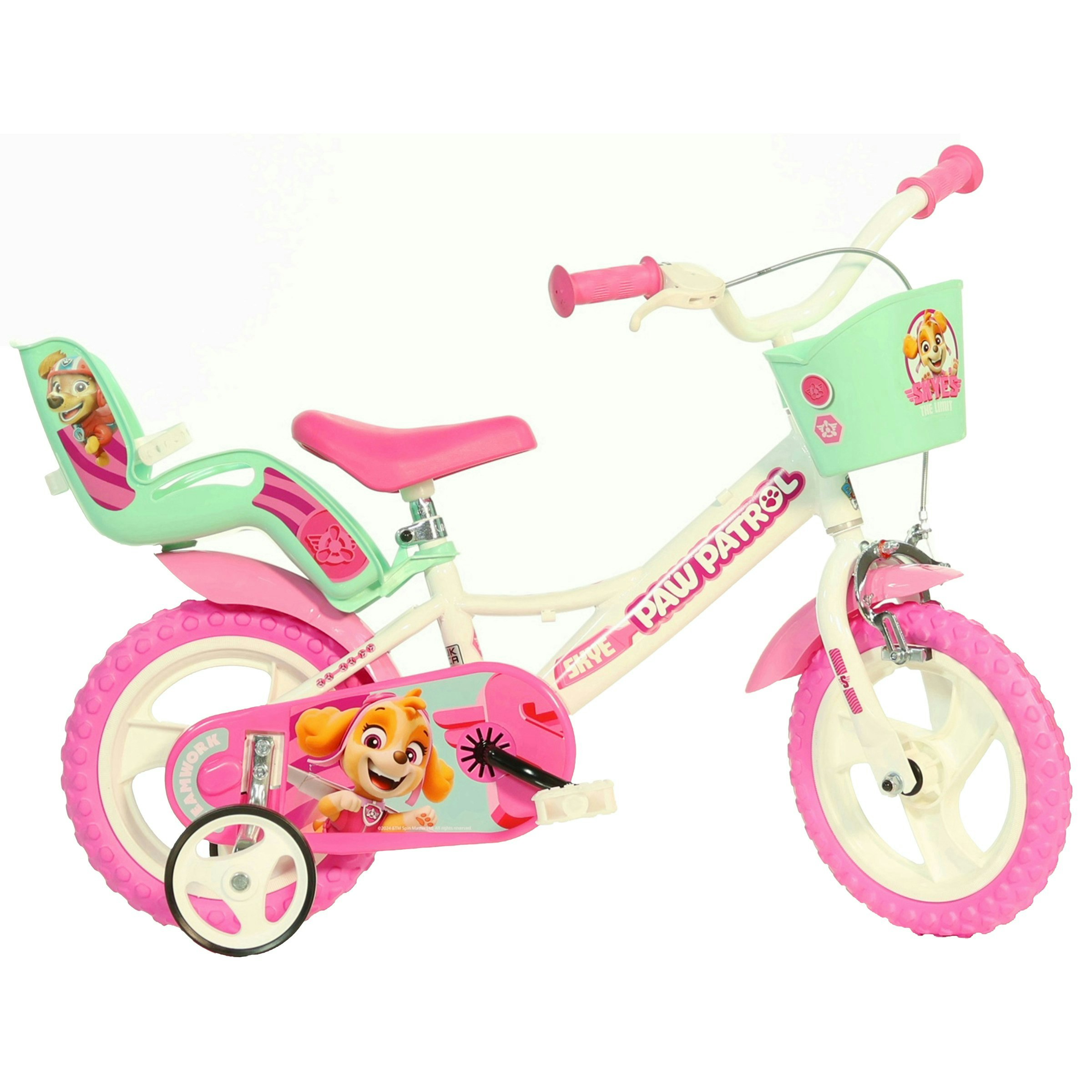 Dino Bikes Pink Dino Paw Patrol 12 Inch Bicycle