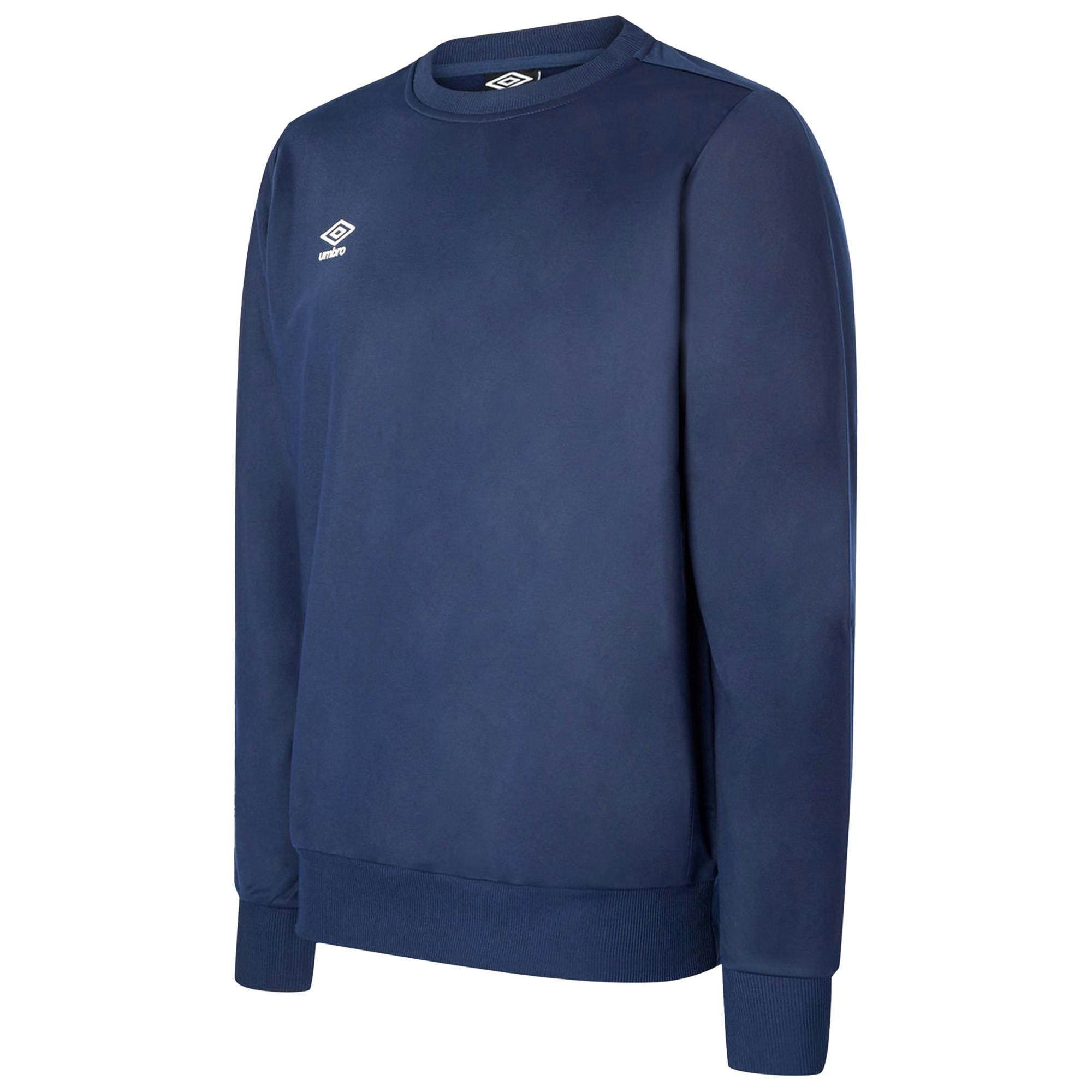 Umbro Dark Kids Polyester Sweatshirt - Navy - 13 Years - Navy - 100% Knitted Polyester