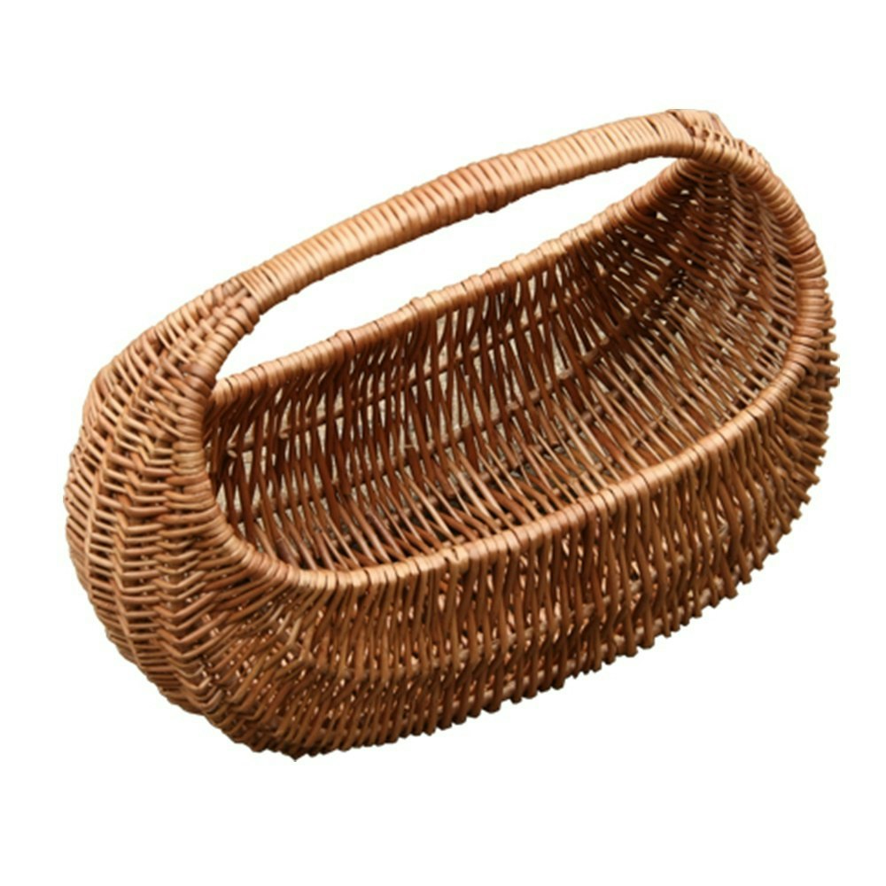 Rackhams Red Gondola Wicker Shopping Basket