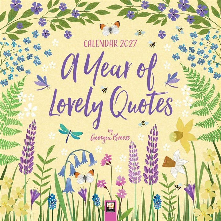 A Year of Lovely Quotes Wall Calendar 2027 (Art by Tree Studio Flame (2026) - Image 9